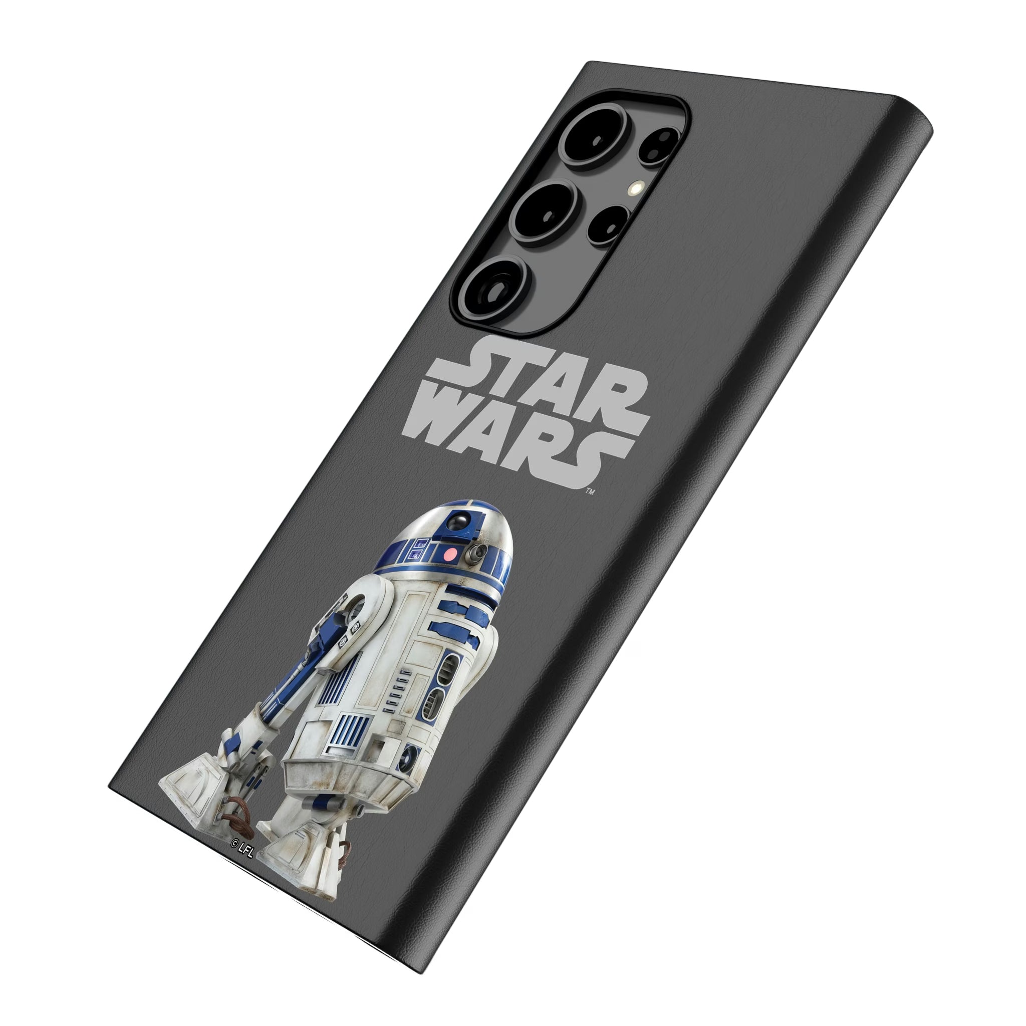Star Wars R2-D2 Color Block Galaxy MagSafe Compatible Phone Case for Samsung Galaxy - Isometric View