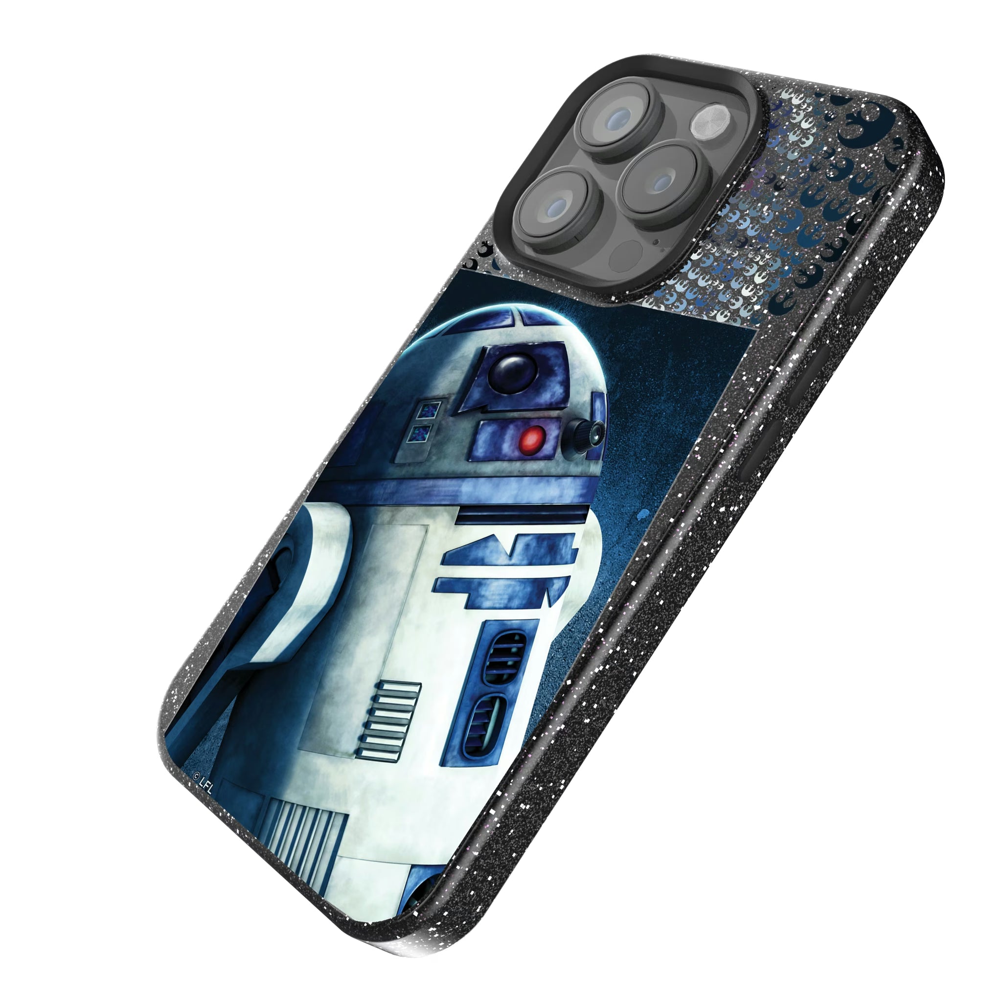 Star Wars R2-D2 Portrait iPhone Bling Phone Case for Apple iPhone - Isometric View