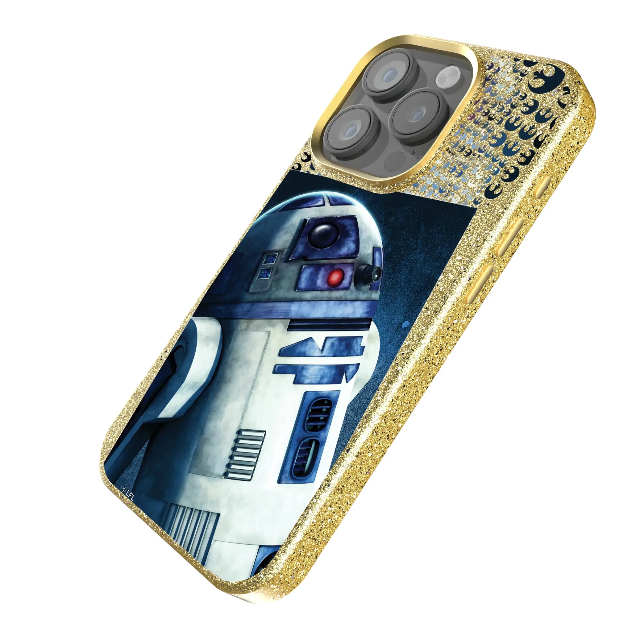 Star Wars R2-D2 Portrait iPhone Bling Phone Case for Apple iPhone - Isometric View