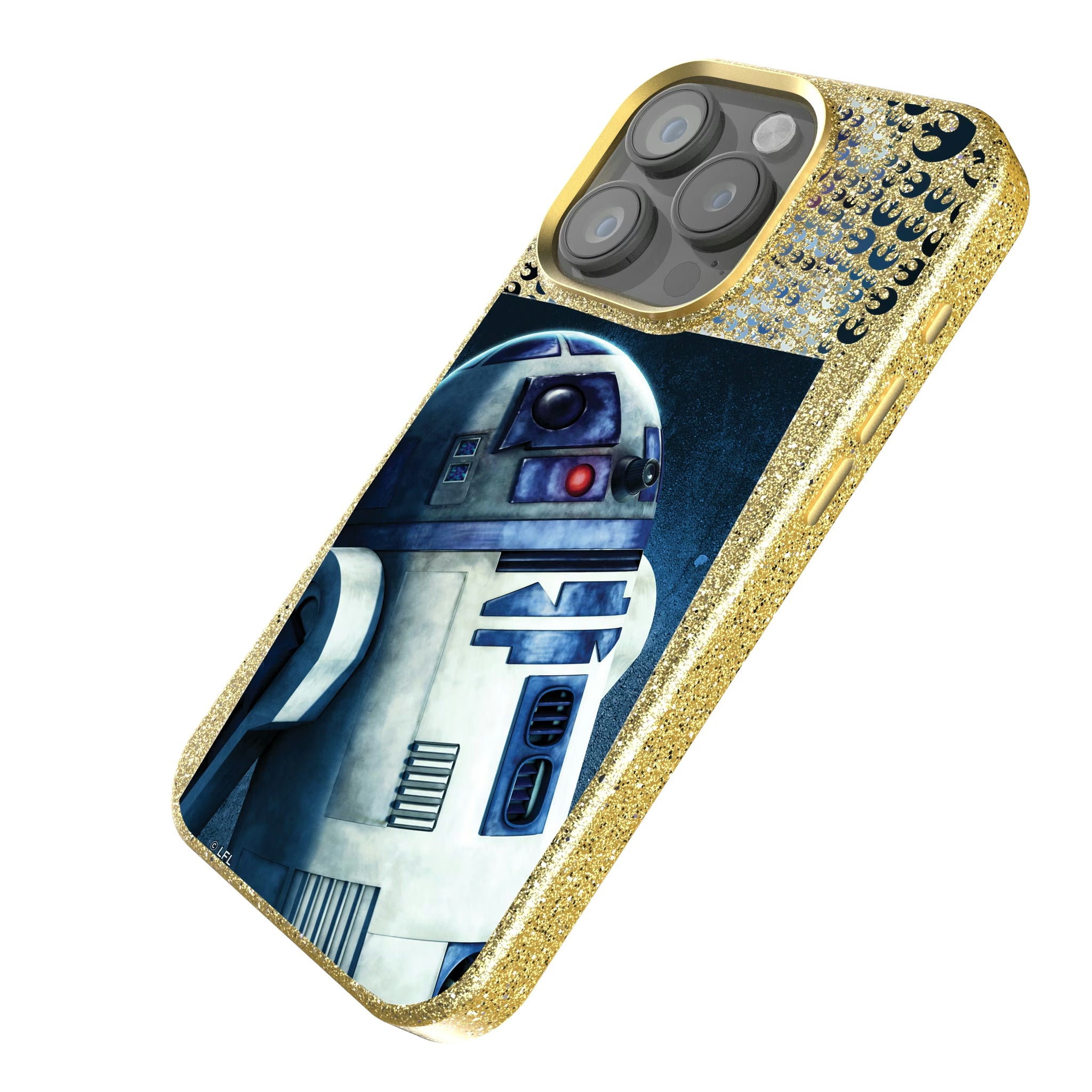 Star Wars R2-D2 Portrait iPhone Bling Phone Case for Apple iPhone - Isometric View