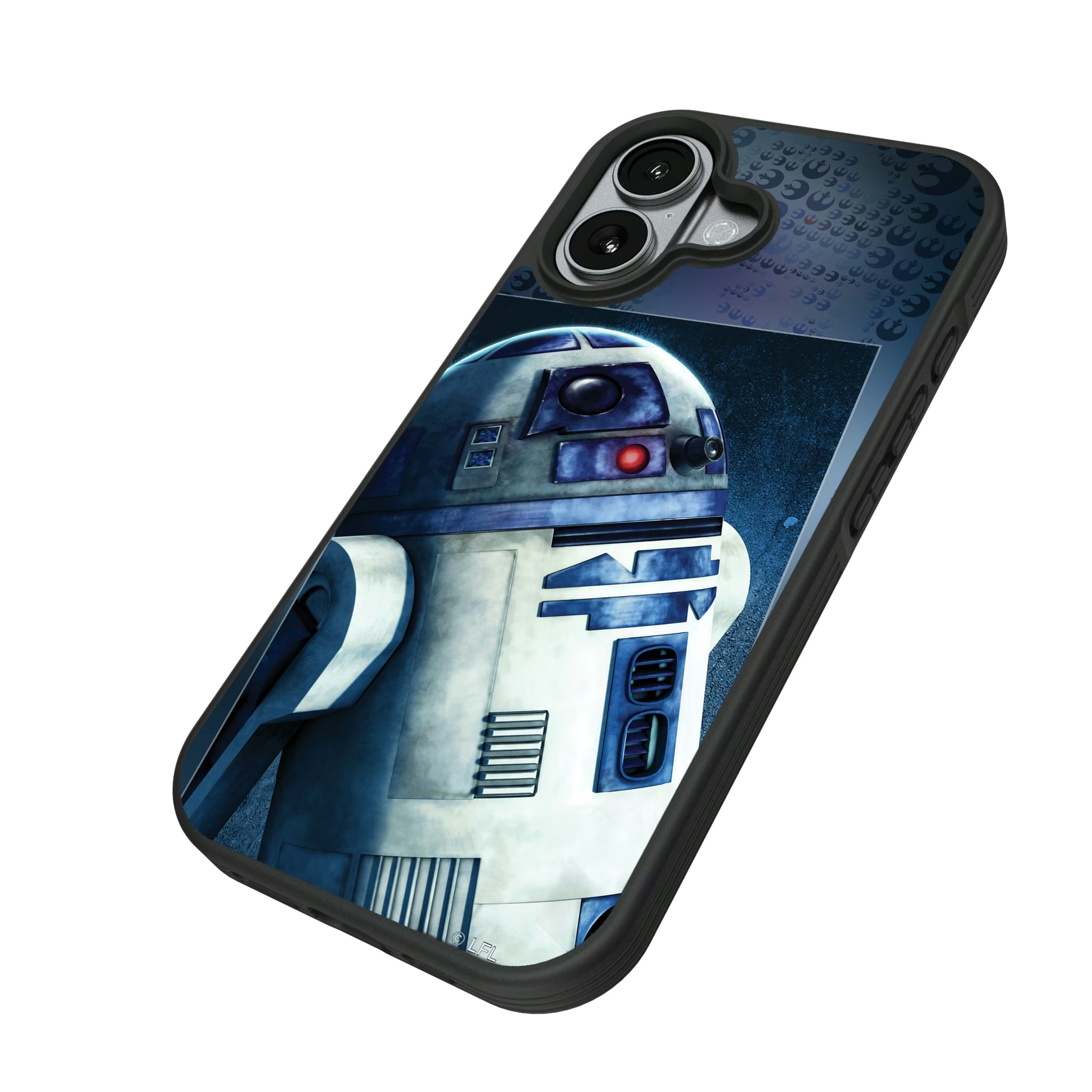 Star Wars R2-D2 Portrait iPhone Bump Phone Case for Apple iPhone - Isometric View#Device_iPhone 17