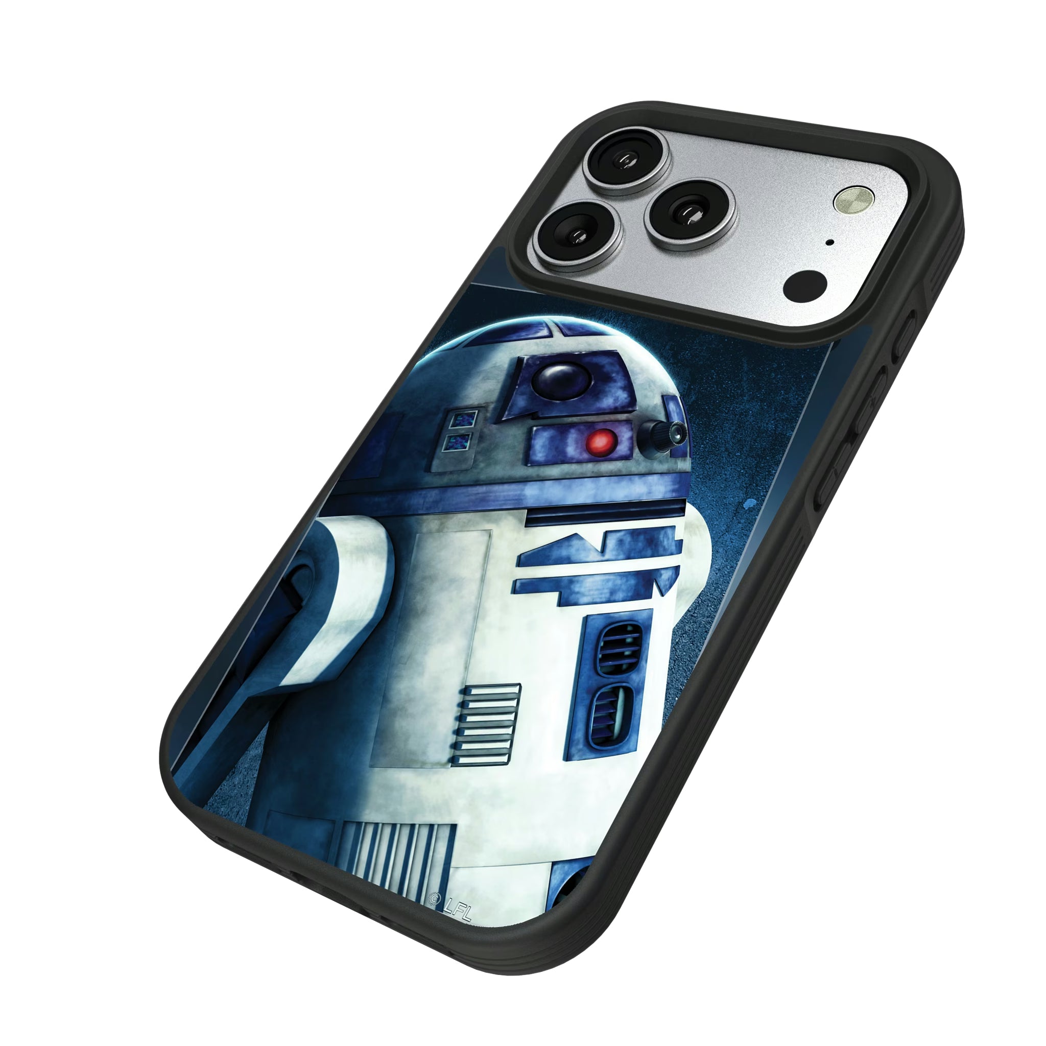 Star Wars R2-D2 Portrait iPhone Bump Phone Case for Apple iPhone - Isometric View#Device_iPhone 17 Pro