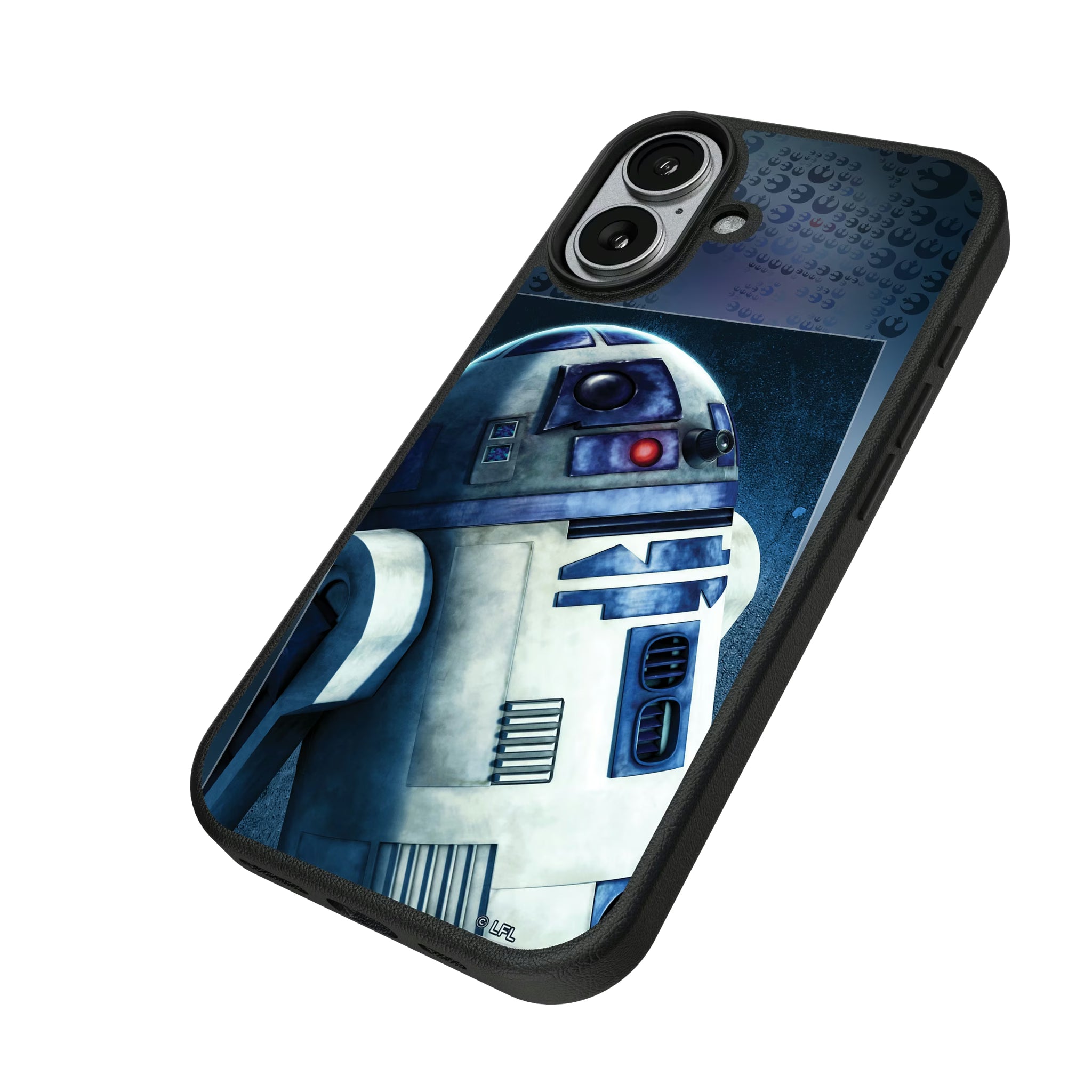 Star Wars R2-D2 Portrait iPhone MagSafe Compatible Phone Case for Apple iPhone - Isometric View#Device_iPhone 17