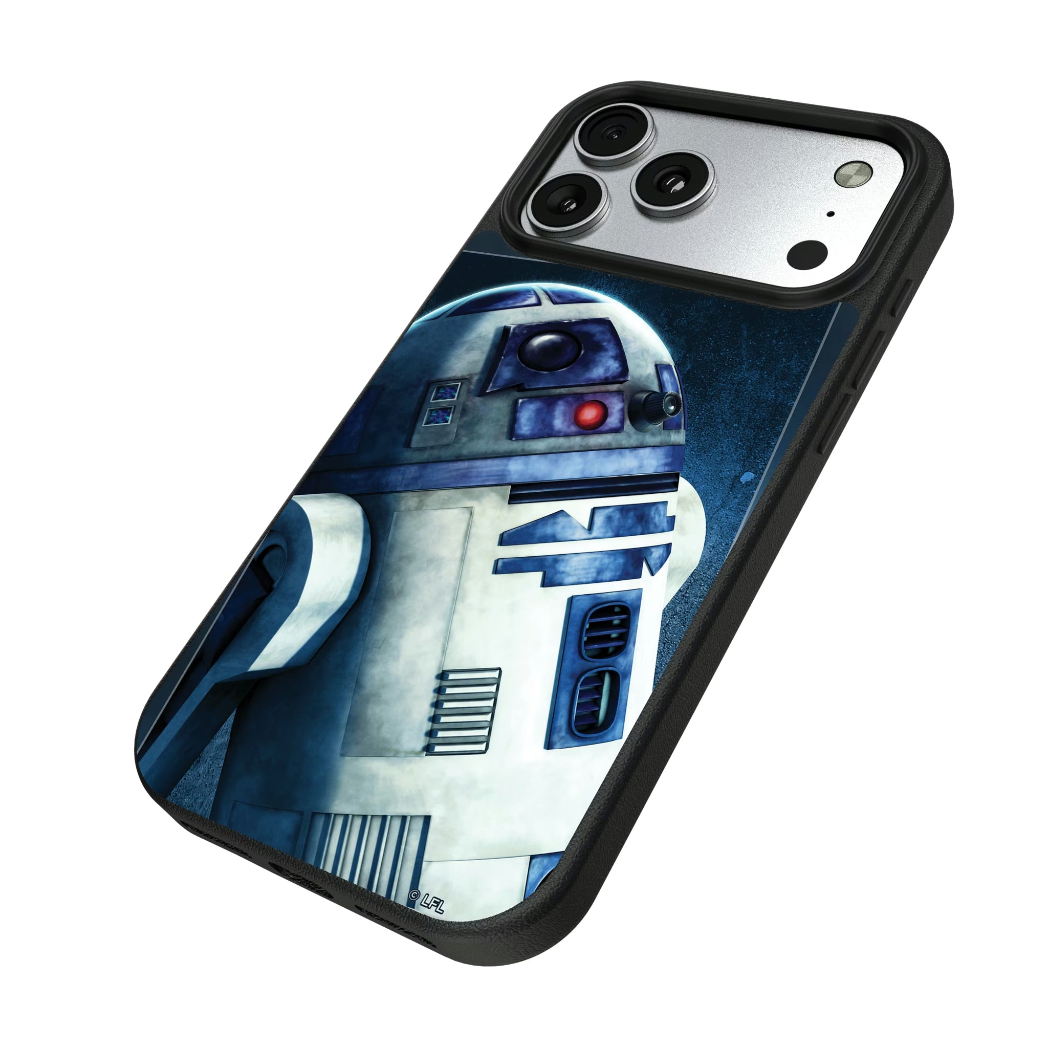 Star Wars R2-D2 Portrait iPhone MagSafe Compatible Phone Case for Apple iPhone - Isometric View#Device_iPhone 17 Pro Max