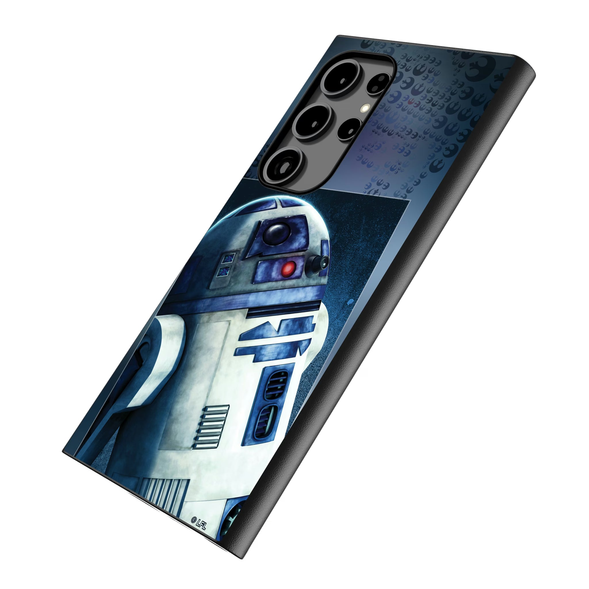 Star Wars R2-D2 Portrait Galaxy MagSafe Compatible Phone Case for Samsung Galaxy - Isometric View