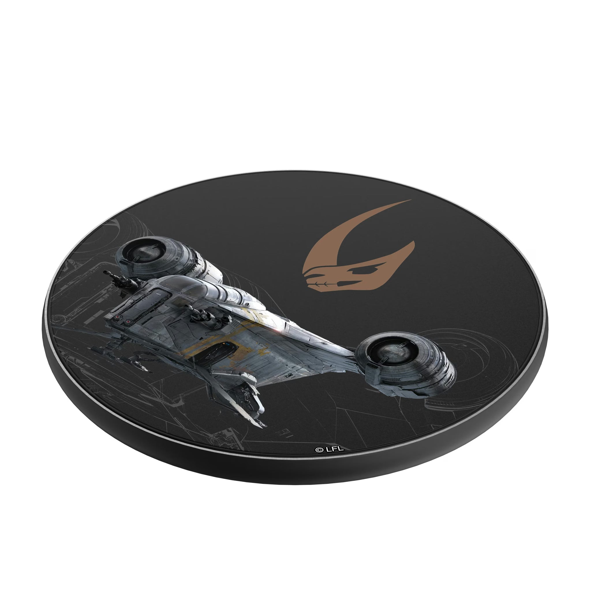 Star Wars Razor Crest FactionTech 15-Watt Wireless Charger - Isometric View