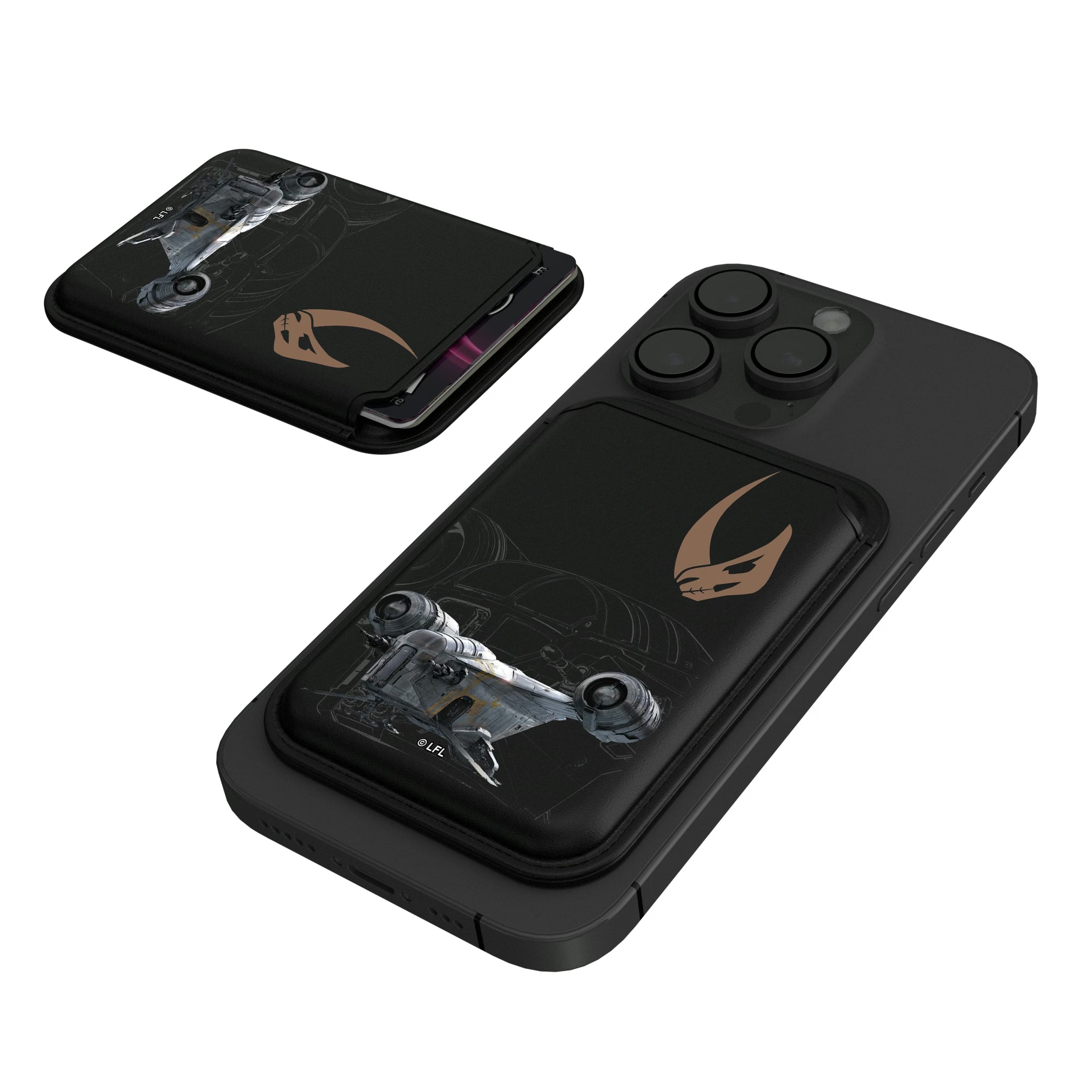 Star Wars Razor Crest FactionTech Black Magnetic Credit Card Wallet