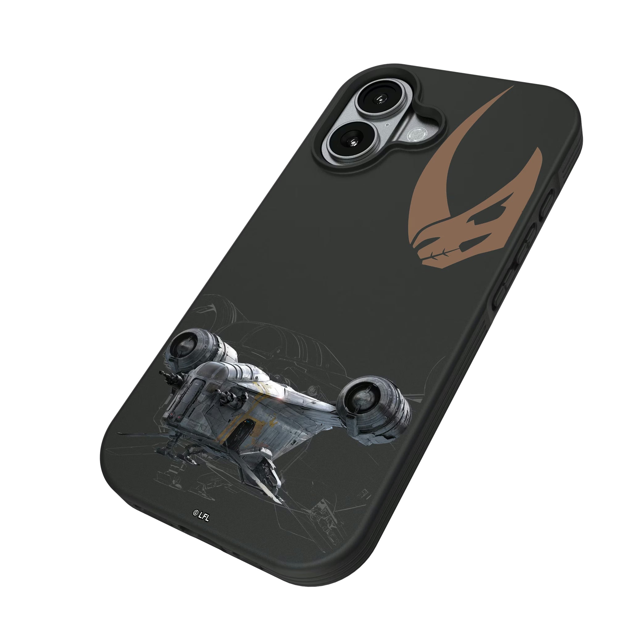 Star Wars Razor Crest FactionTech iPhone Bump Phone Case for Apple iPhone - Isometric View#Device_iPhone 17