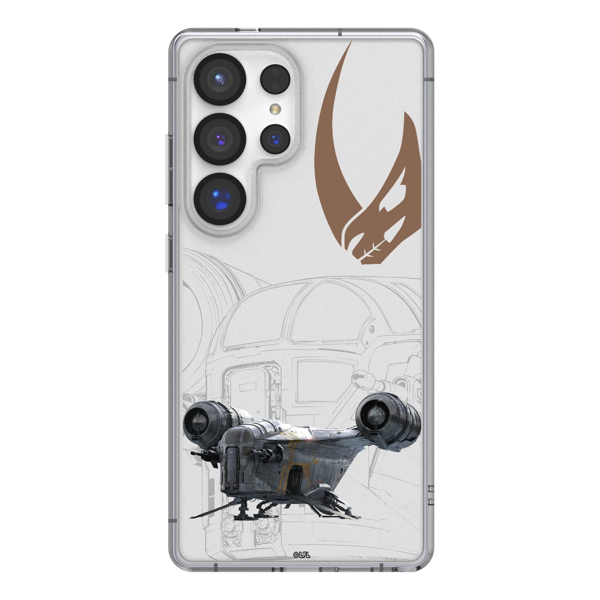 Star Wars Razor Crest FactionTech Galaxy Clear Phone Case for Samsung Galaxy