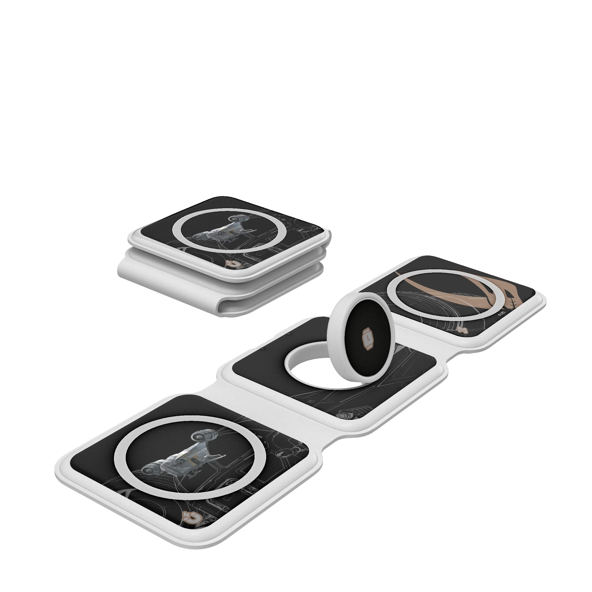 Star Wars Razor Crest FactionTech Foldable 3 in 1 Charger