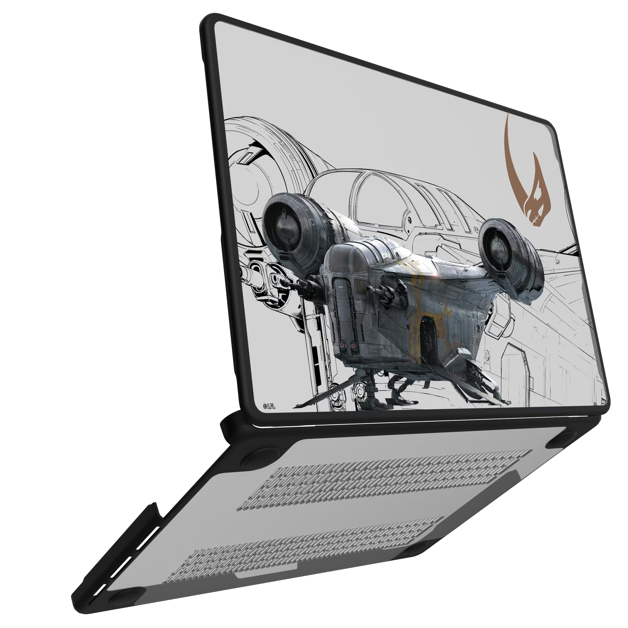 Star Wars Razor Crest FactionTech MacBook Laptop Case for Apple MacBook#Device_MacBook Pro (14-inch, 2021) / MacBook Pro (14-inch, 2023) / MacBook Pro (14-inch, 2024)