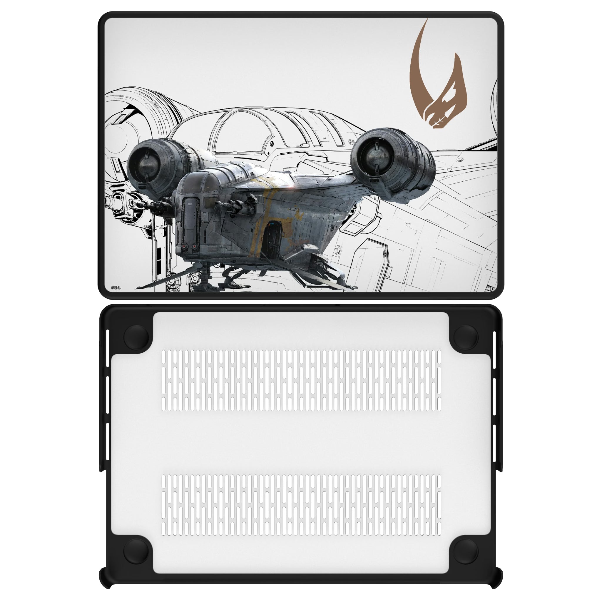 Star Wars Razor Crest FactionTech MacBook Laptop Case for Apple MacBook#Device_MacBook Pro (14-inch, 2021) / MacBook Pro (14-inch, 2023) / MacBook Pro (14-inch, 2024)