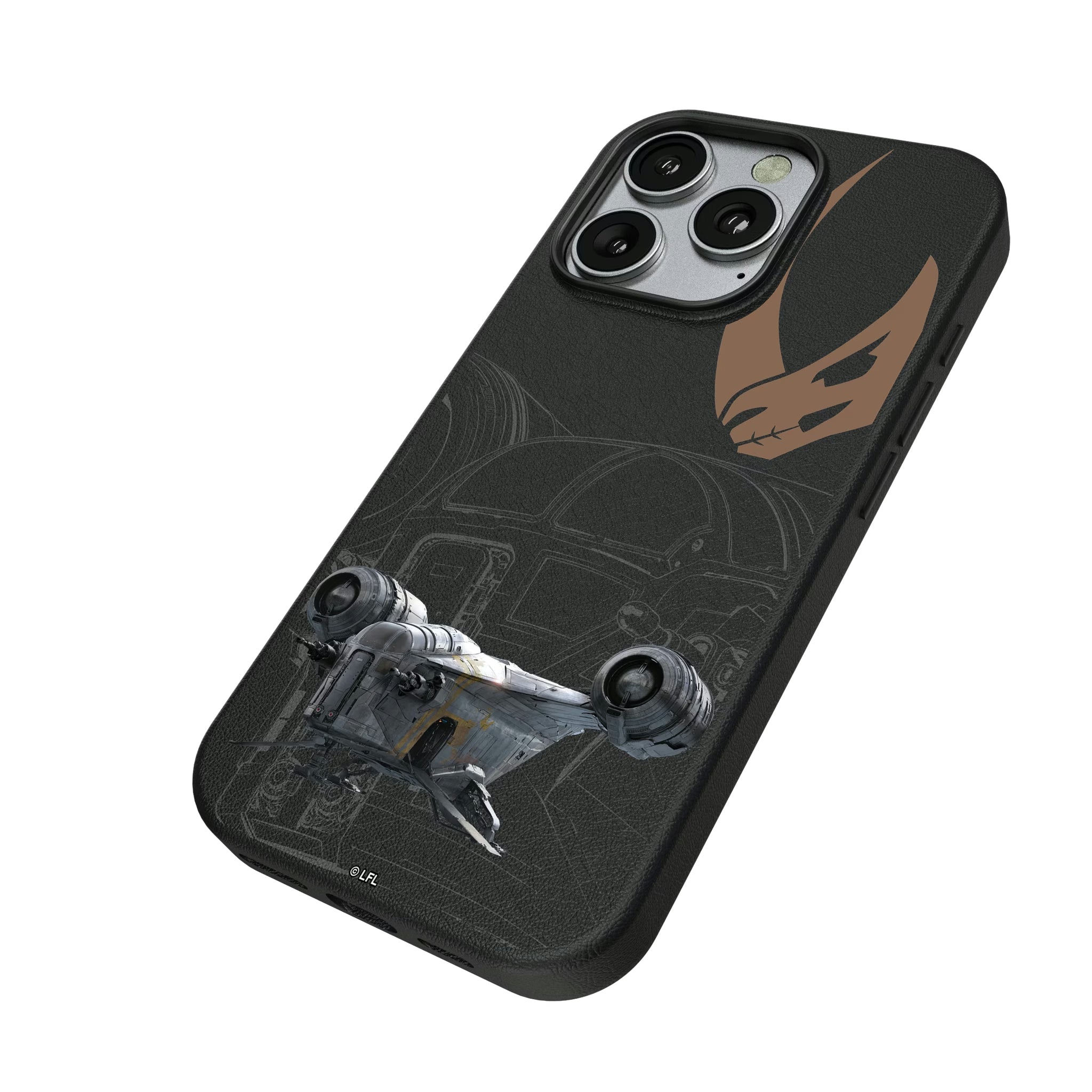 Star Wars Razor Crest FactionTech iPhone MagSafe Compatible Phone Case for Apple iPhone - Isometric View