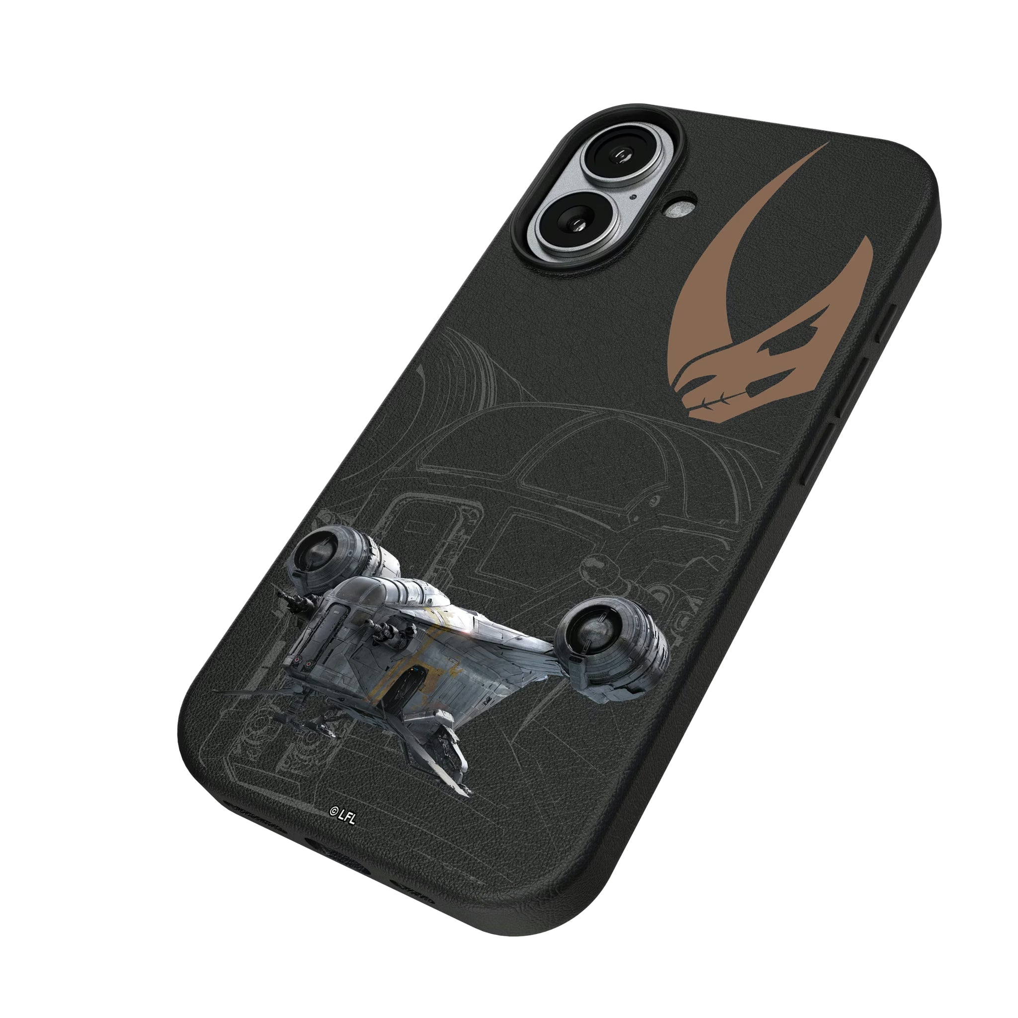 Star Wars Razor Crest FactionTech iPhone MagSafe Compatible Phone Case for Apple iPhone - Isometric View#Device_iPhone 17