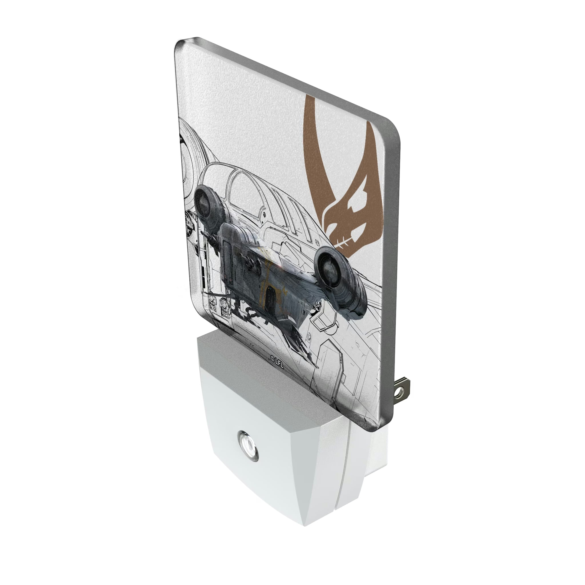 Star Wars Razor Crest FactionTech Night Light 2-Pack - Isometric View