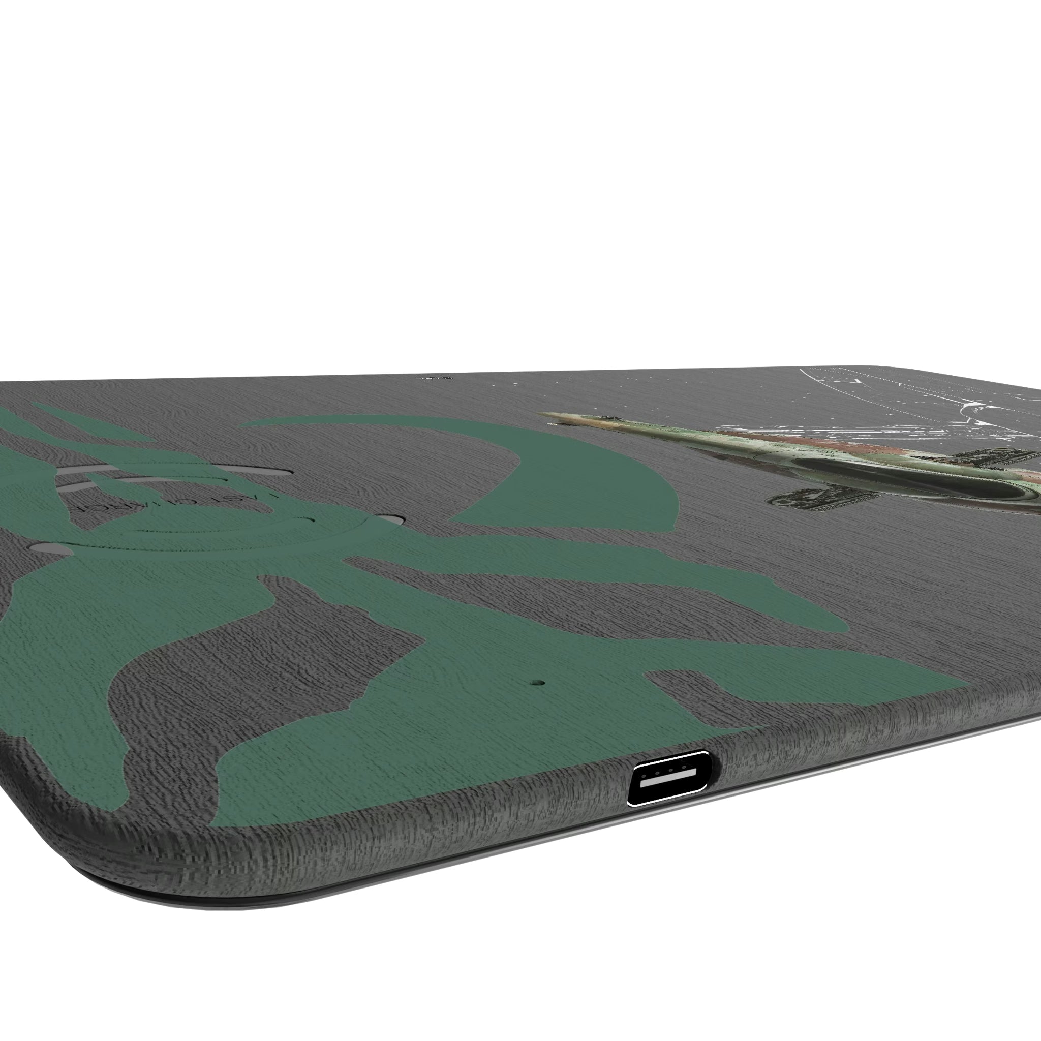 Star Wars Slave I FactionTech 15-Watt Wireless Charger and Mouse Pad
