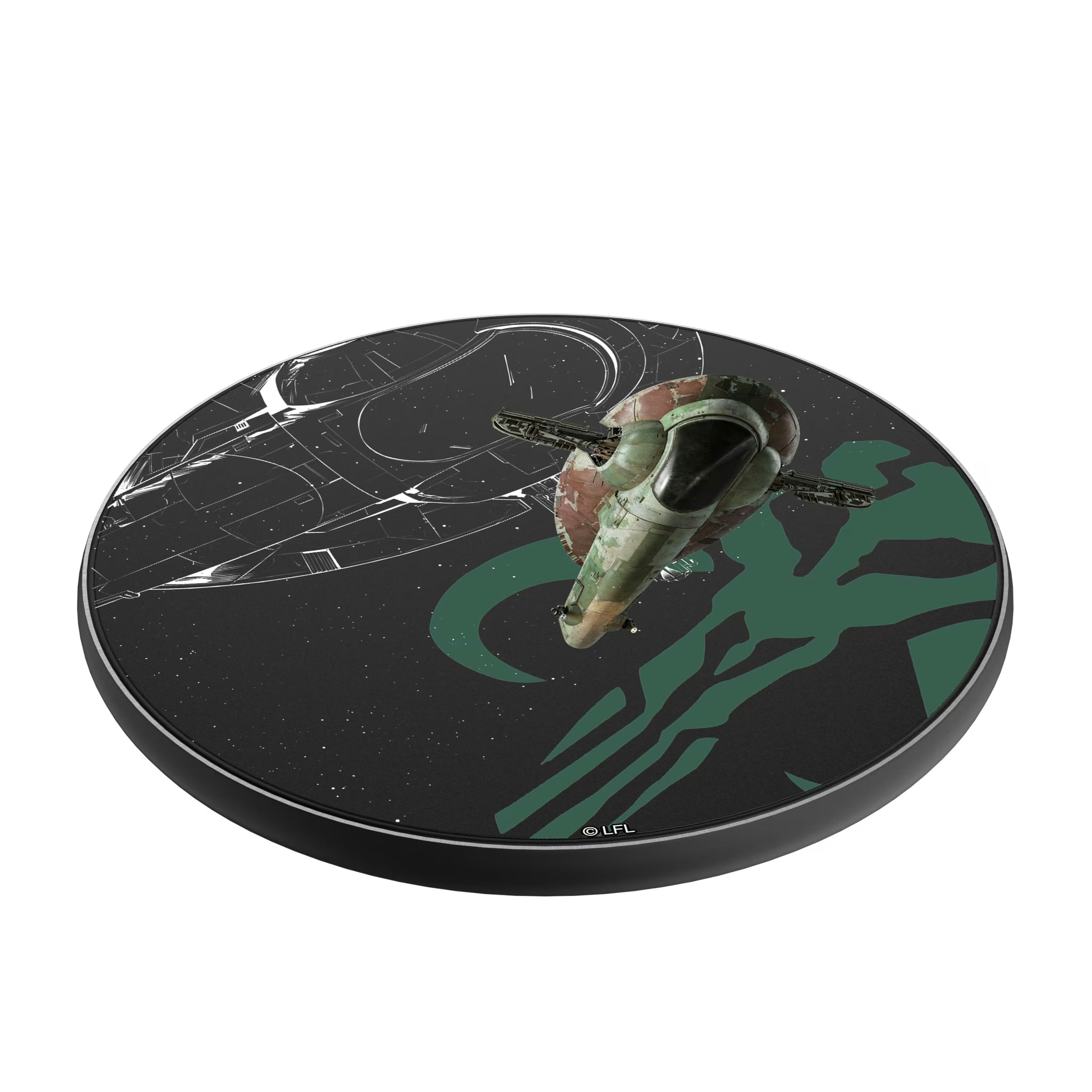 Star Wars Slave I FactionTech 15-Watt Wireless Charger - Isometric View