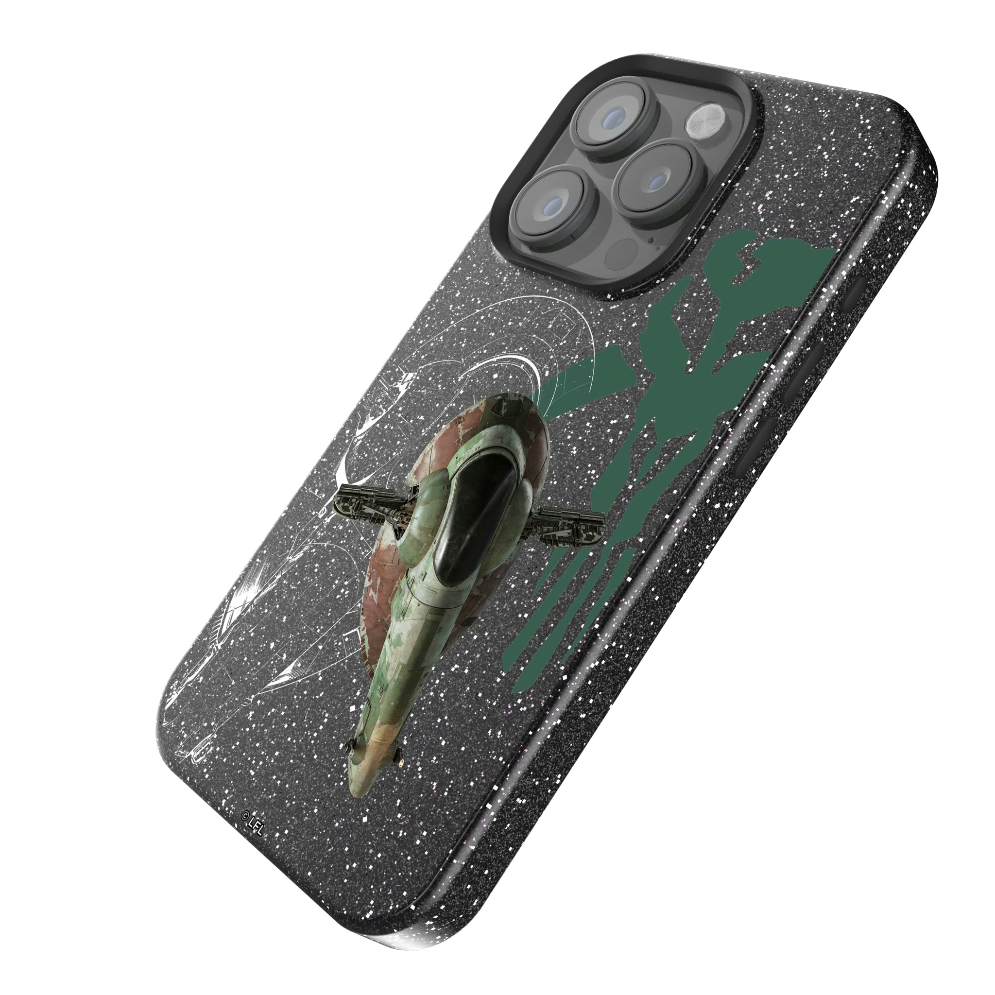 Star Wars Slave I FactionTech iPhone Bling Phone Case for Apple iPhone - Isometric View