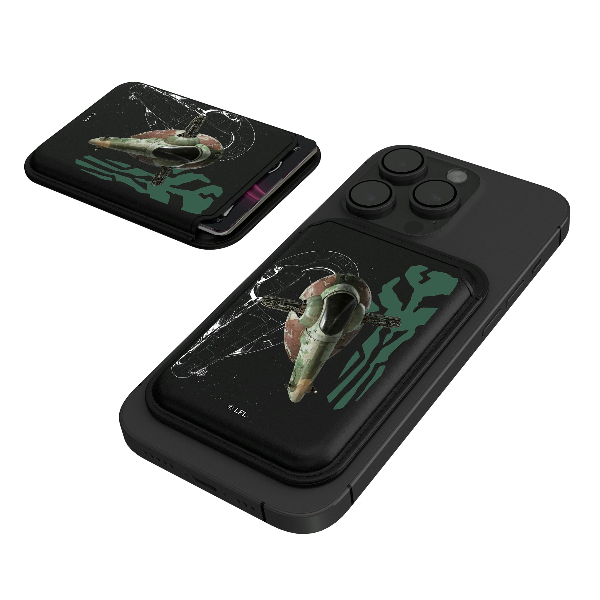Star Wars Slave I FactionTech Black Magnetic Credit Card Wallet