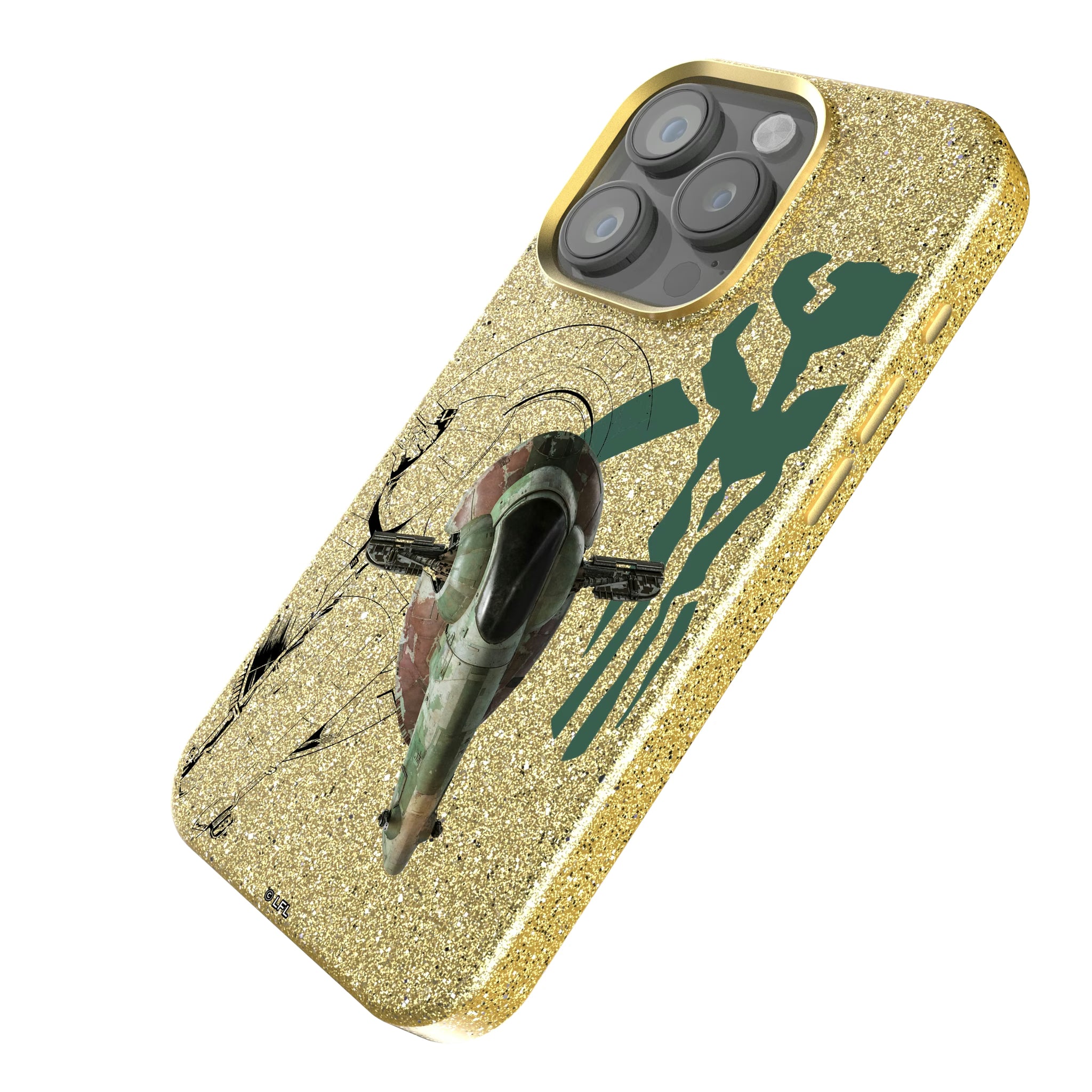 Star Wars Slave I FactionTech iPhone Bling Phone Case for Apple iPhone - Isometric View