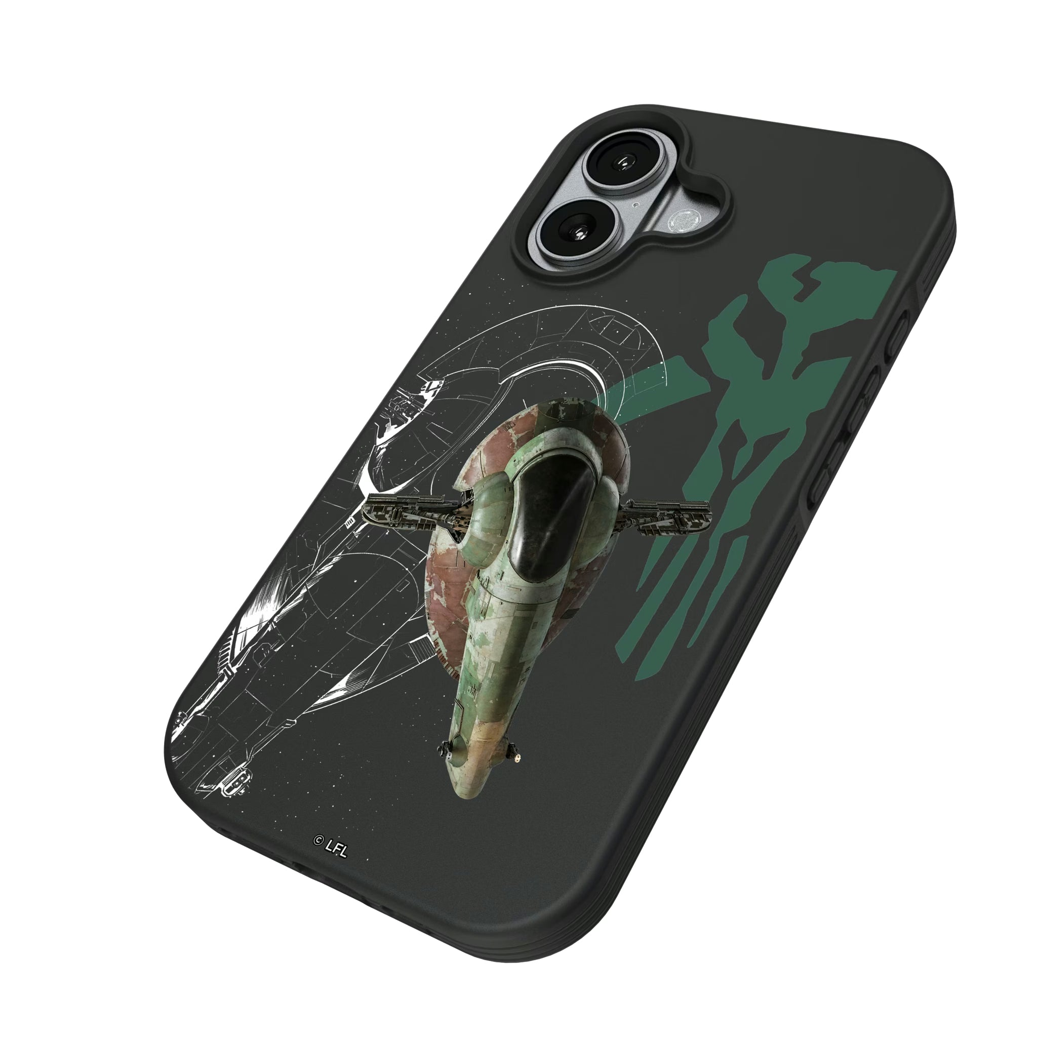 Star Wars Slave I FactionTech iPhone Bump Phone Case for Apple iPhone - Isometric View#Device_iPhone 17
