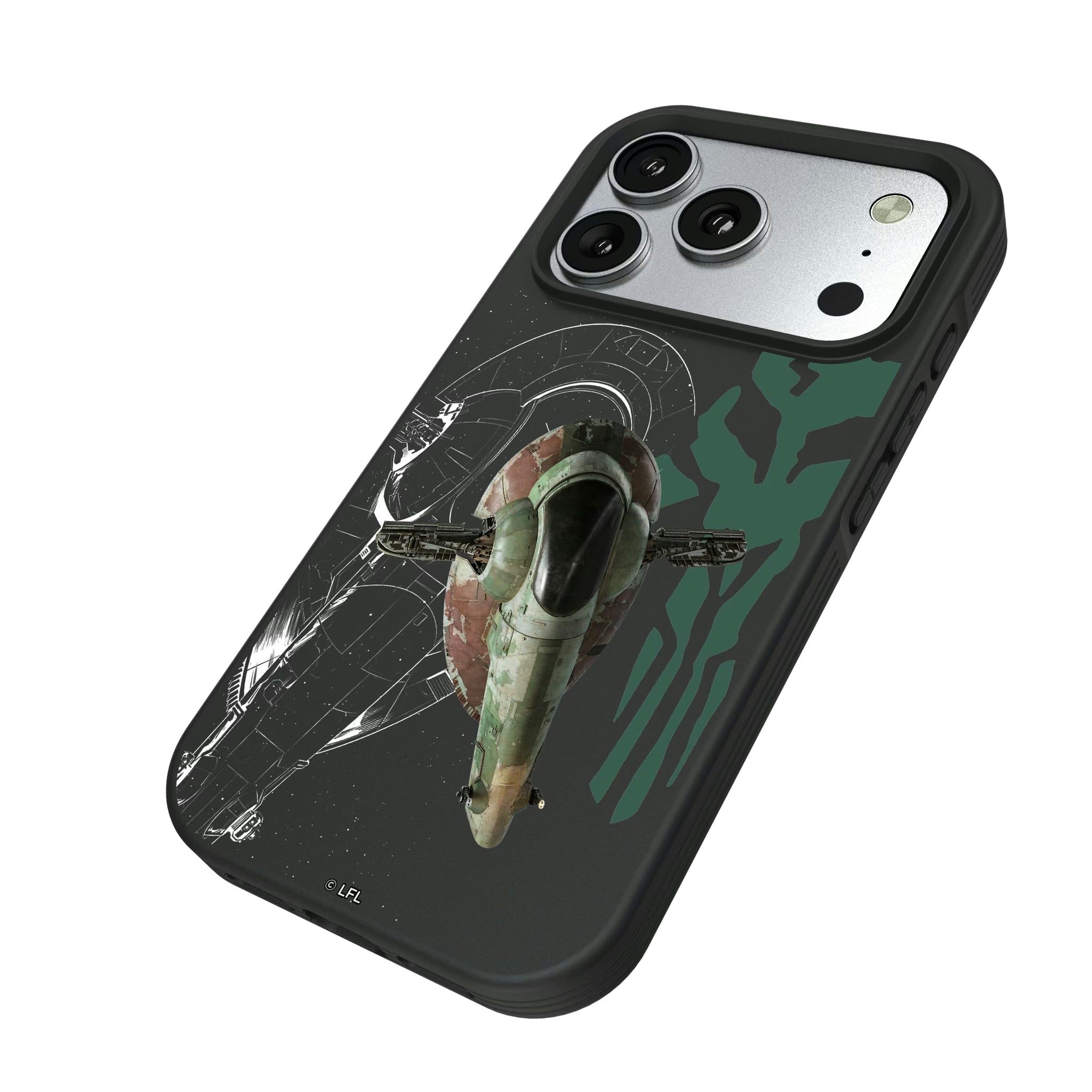 Star Wars Slave I FactionTech iPhone Bump Phone Case for Apple iPhone - Isometric View#Device_iPhone 17 Pro