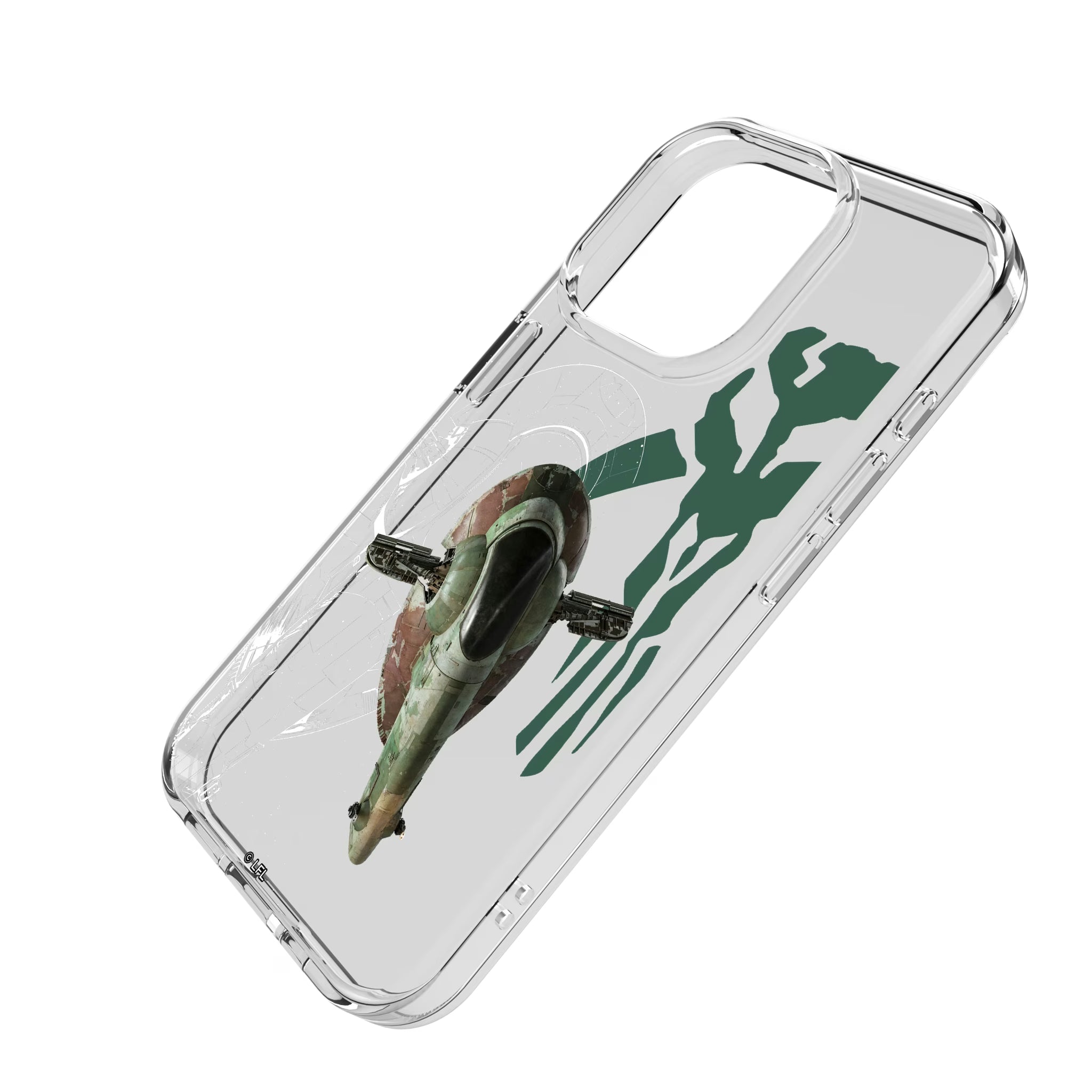 Star Wars Slave I FactionTech iPhone Clear Phone Case for Apple iPhone - Isometric View