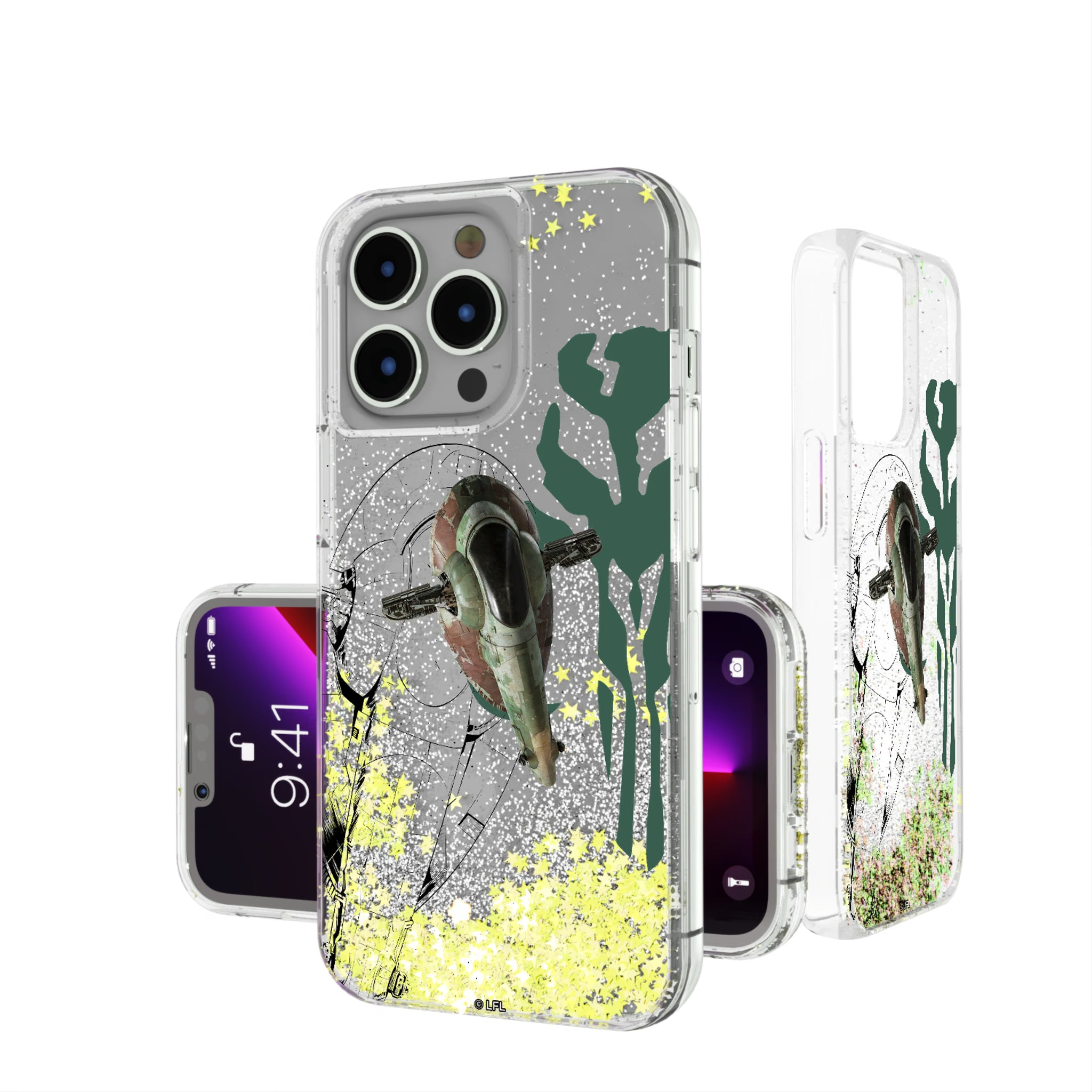 Star Wars Slave I FactionTech iPhone Glitter Phone Case for Apple iPhone