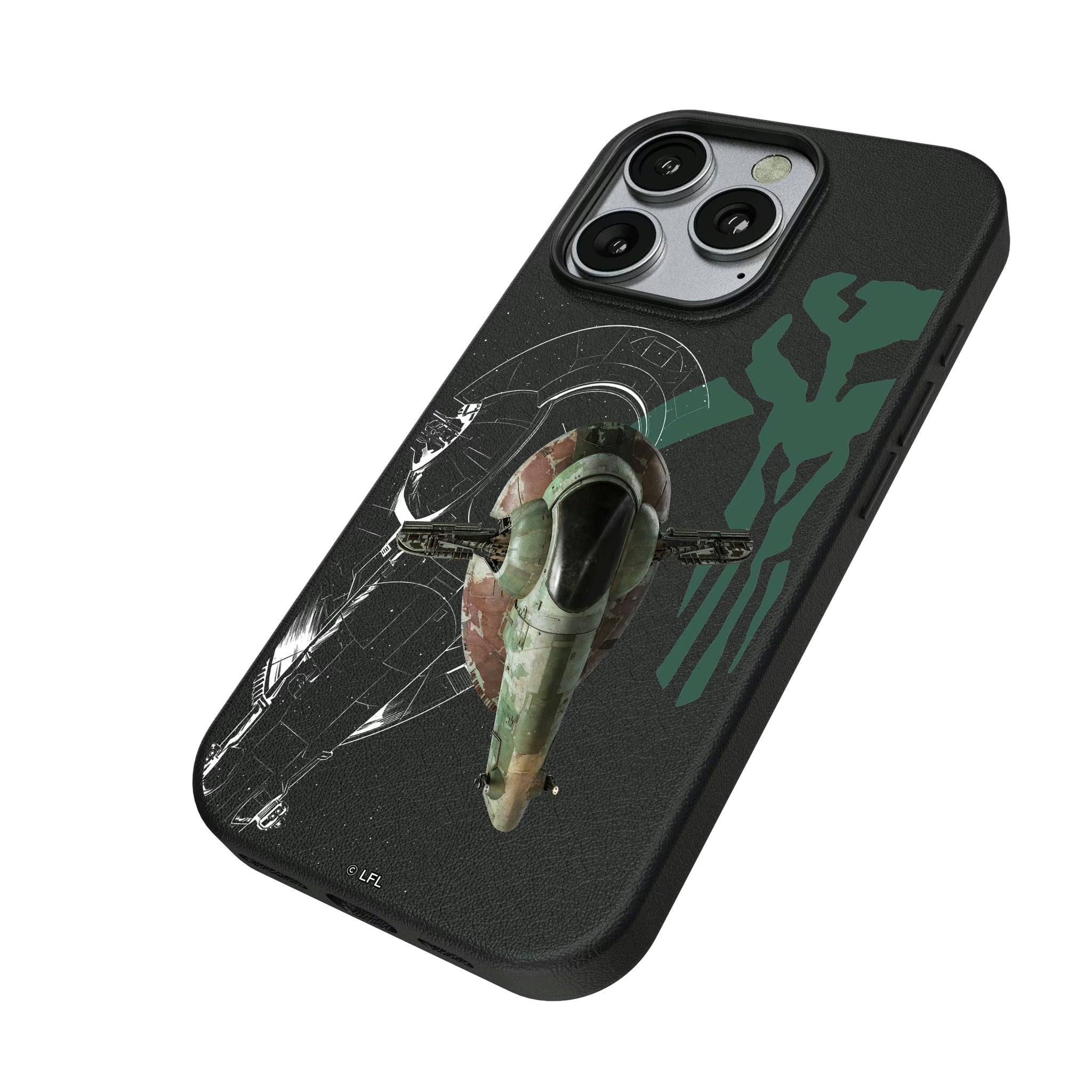 Star Wars Slave I FactionTech iPhone MagSafe Compatible Phone Case for Apple iPhone - Isometric View