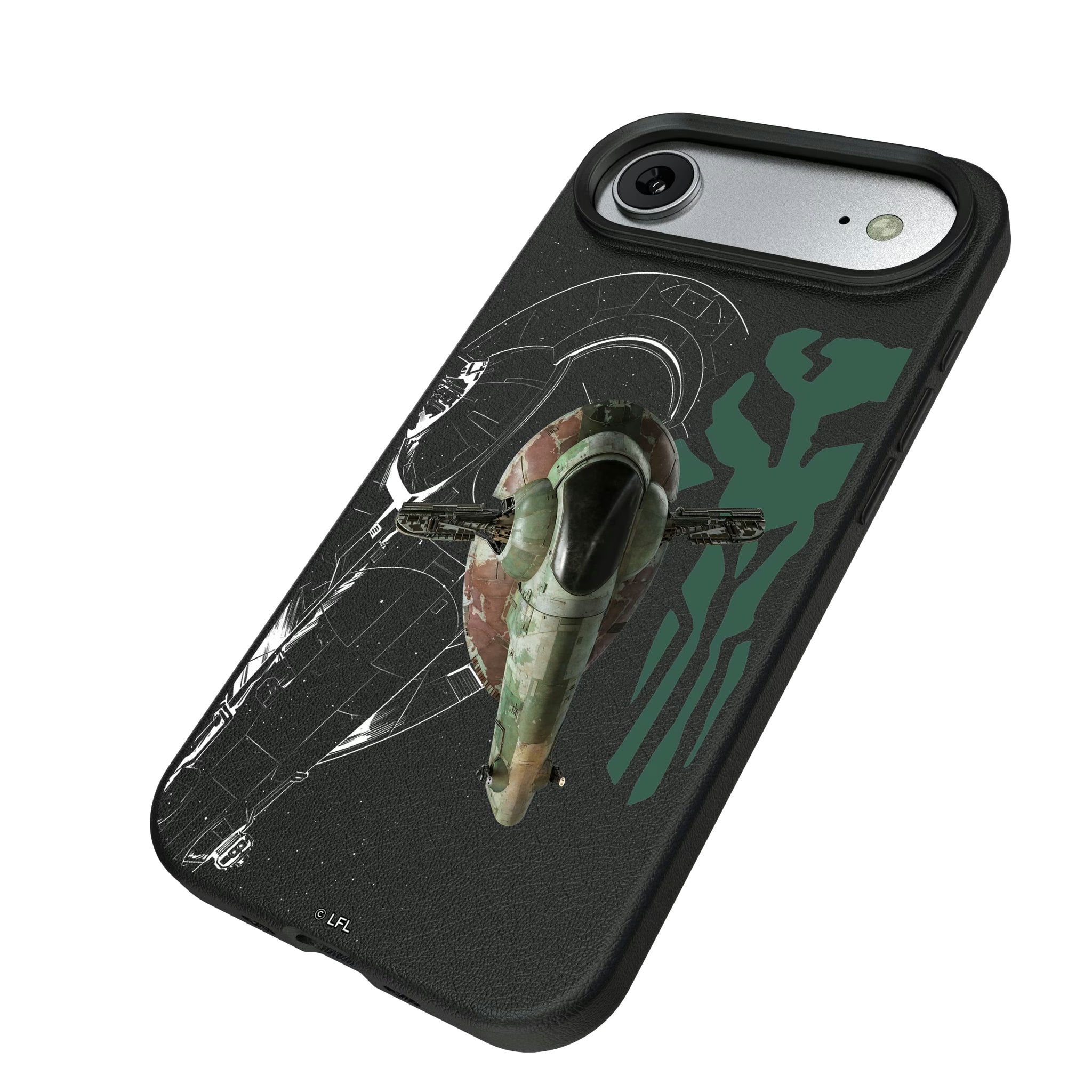 Star Wars Slave I FactionTech iPhone MagSafe Compatible Phone Case for Apple iPhone - Isometric View#Device_iPhone Air