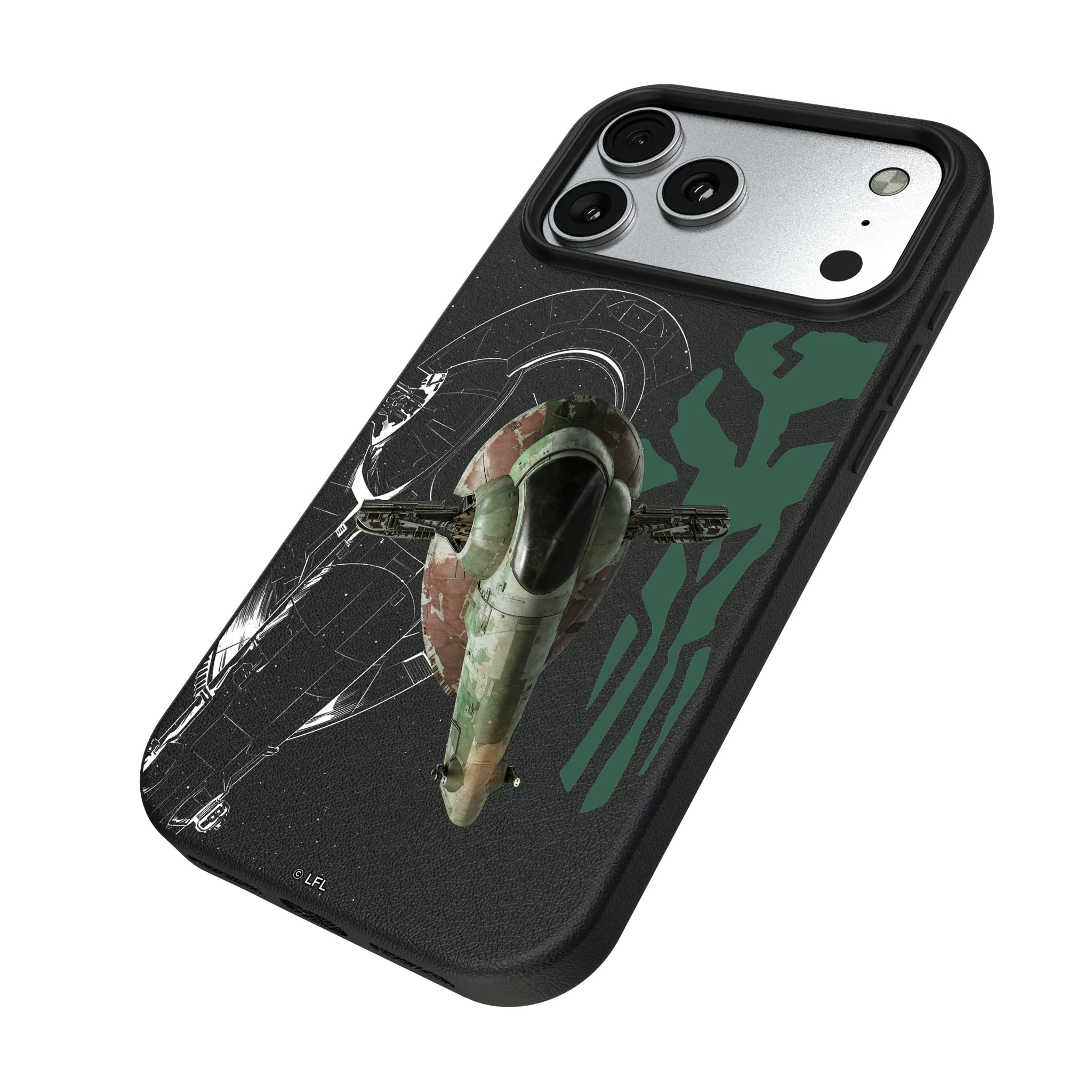 Star Wars Slave I FactionTech iPhone MagSafe Compatible Phone Case for Apple iPhone - Isometric View#Device_iPhone 17 Pro Max