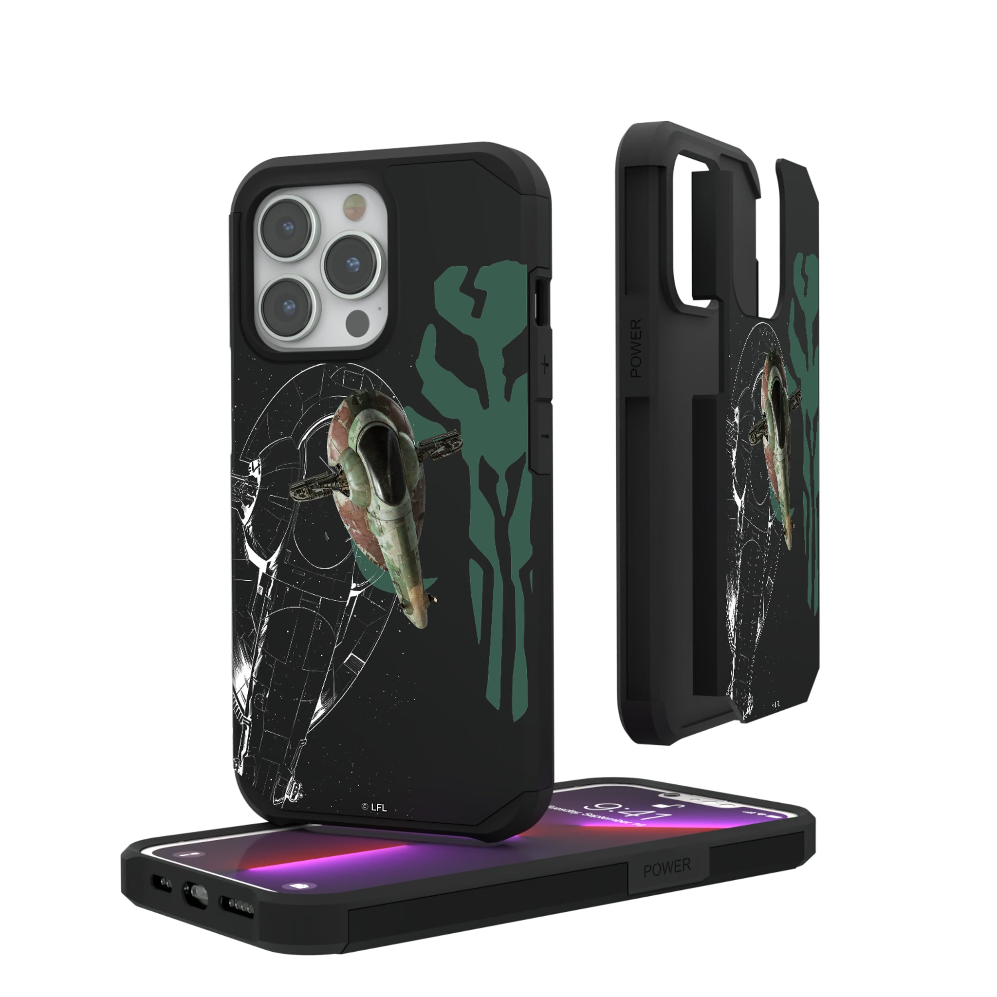 Star Wars Slave I FactionTech iPhone Rugged Phone Case for Apple iPhone#Device_iPhone 13 Pro