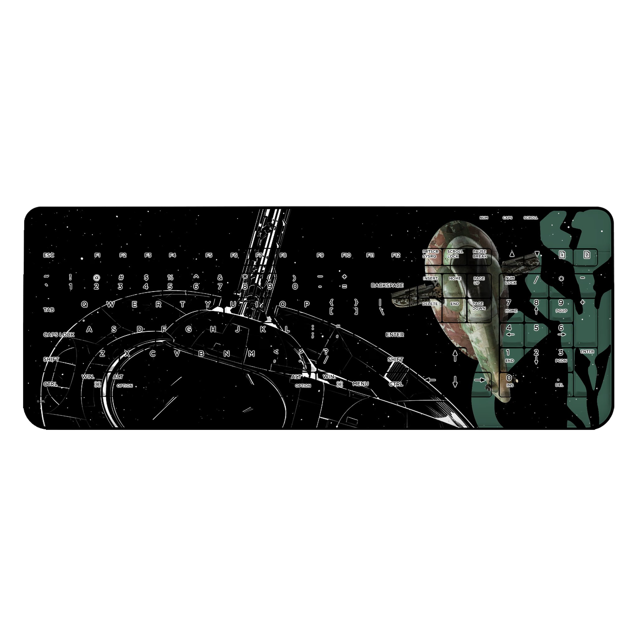 Star Wars Slave I FactionTech Wireless USB Keyboard