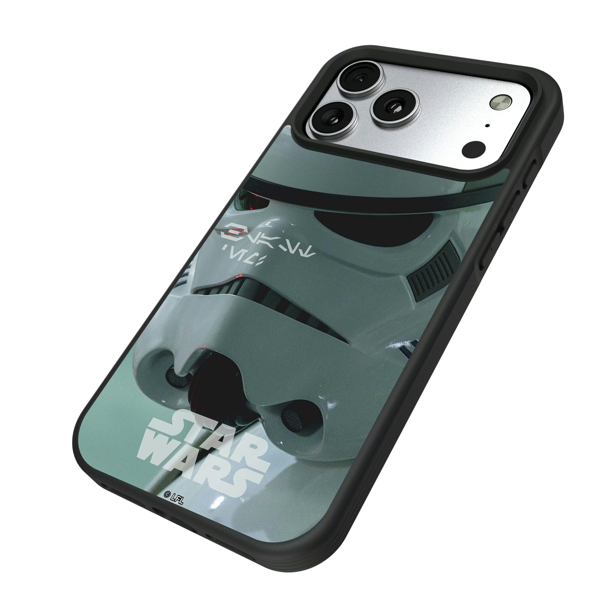 Star Wars Stormtrooper Cinematic Moments: Discovery iPhone Bump Phone Case for Apple iPhone - Isometric View#Device_iPhone 17 Pro Max