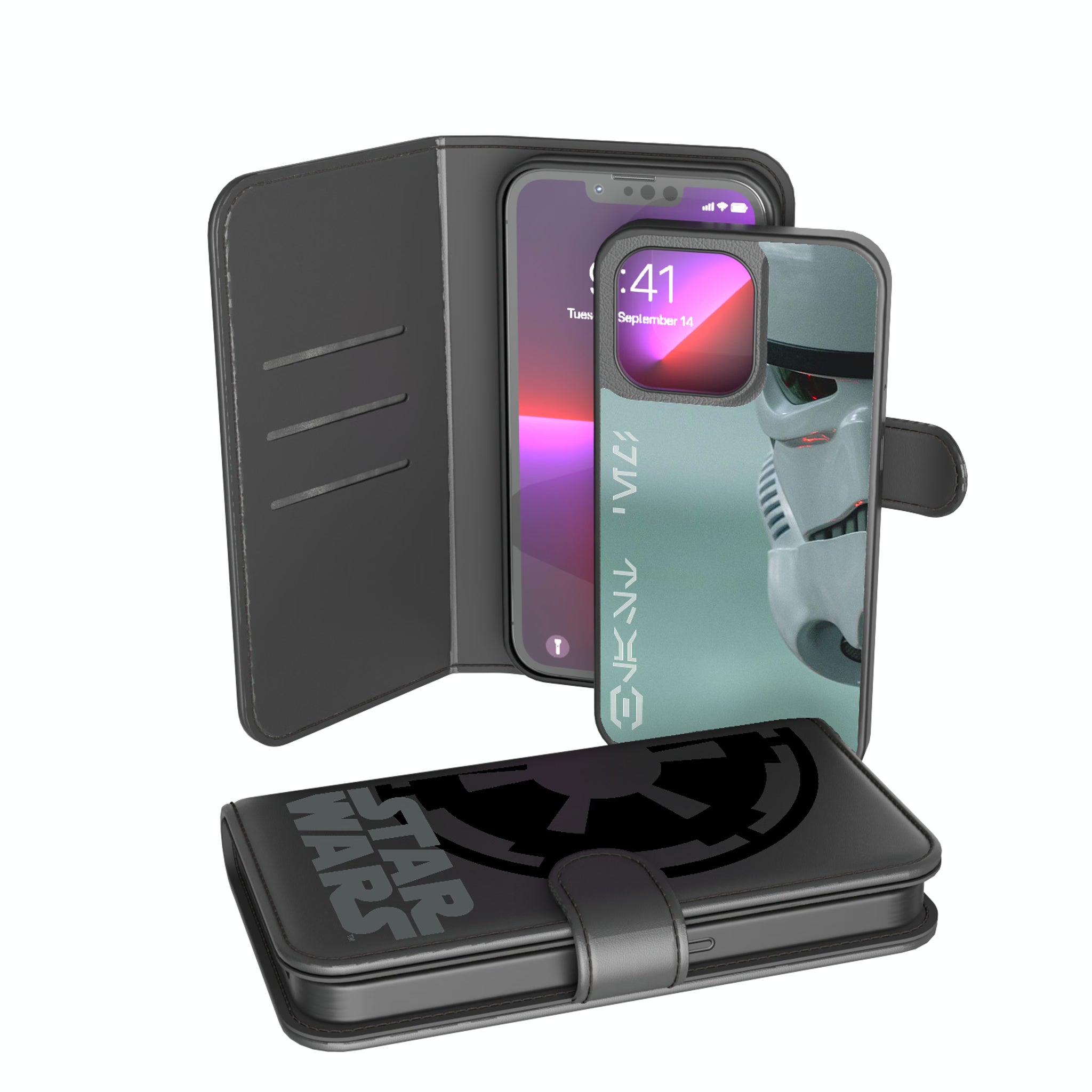 Star Wars Stormtrooper Cinematic Moments: Discovery iPhone Wallet Phone Case for Apple iPhone