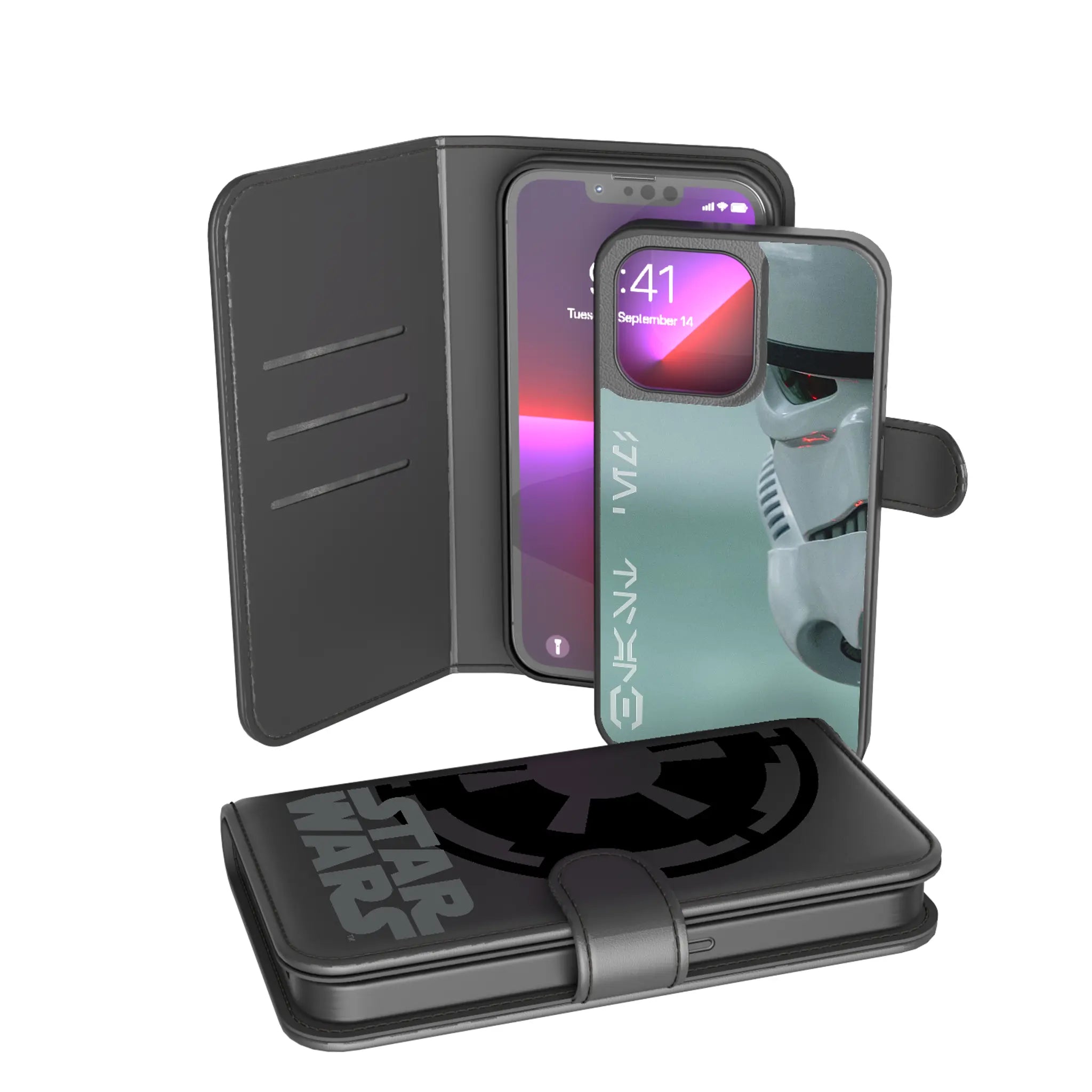 Star Wars Stormtrooper Cinematic Moments: Discovery iPhone Wallet Phone Case for Apple iPhone
