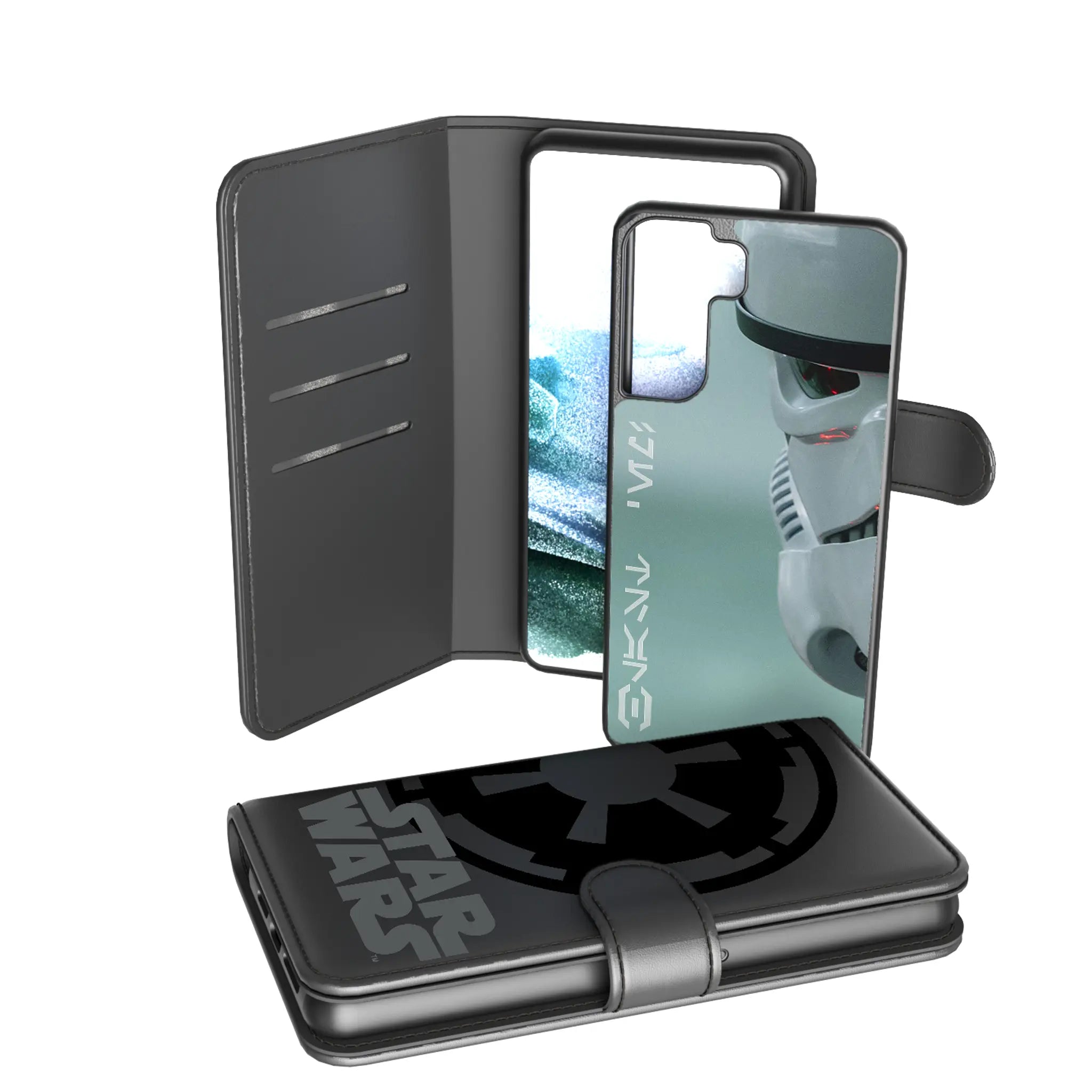Star Wars Stormtrooper Cinematic Moments: Discovery Galaxy Wallet Phone Case for Samsung Galaxy