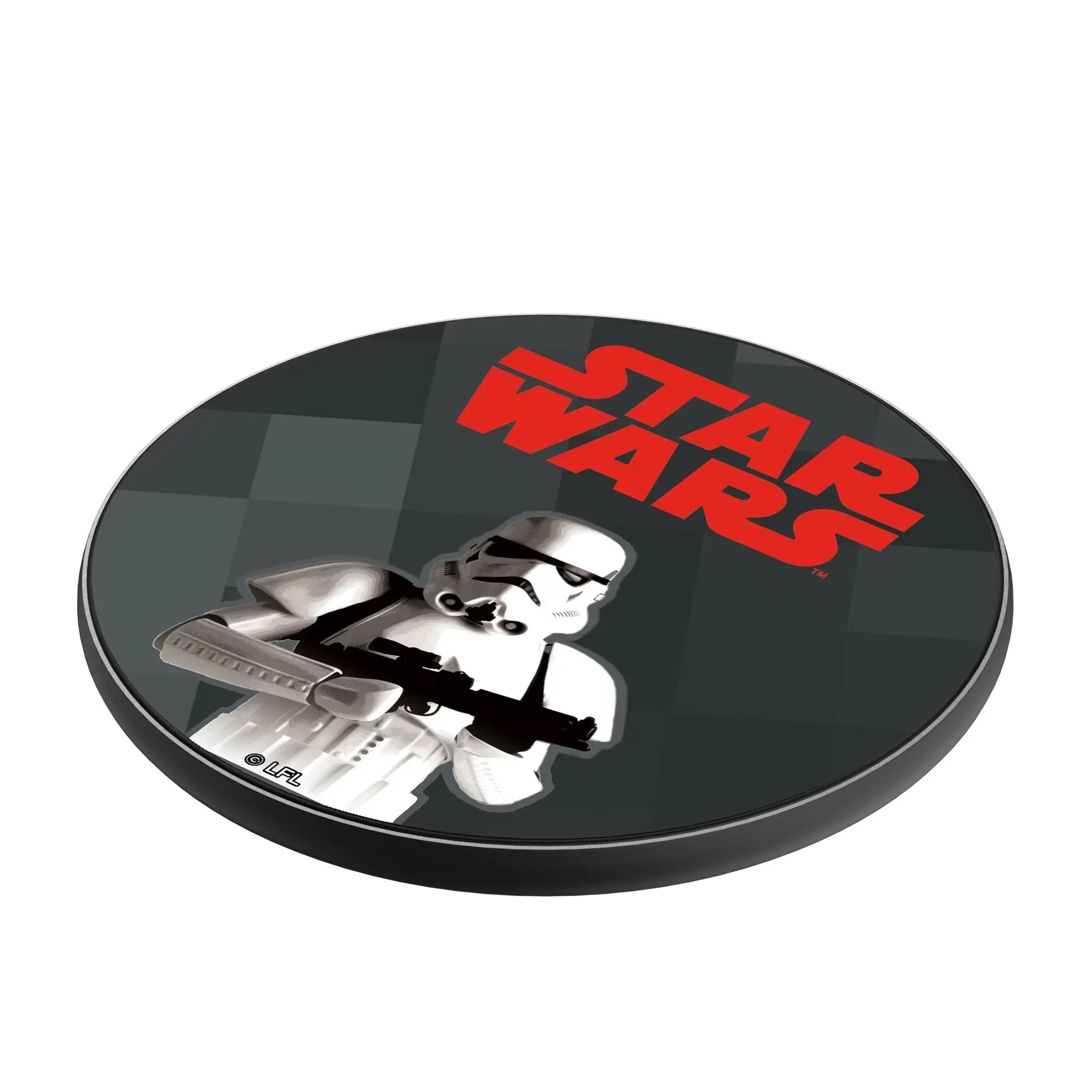 Star Wars Stormtrooper Color Block 15-Watt Wireless Charger - Isometric View