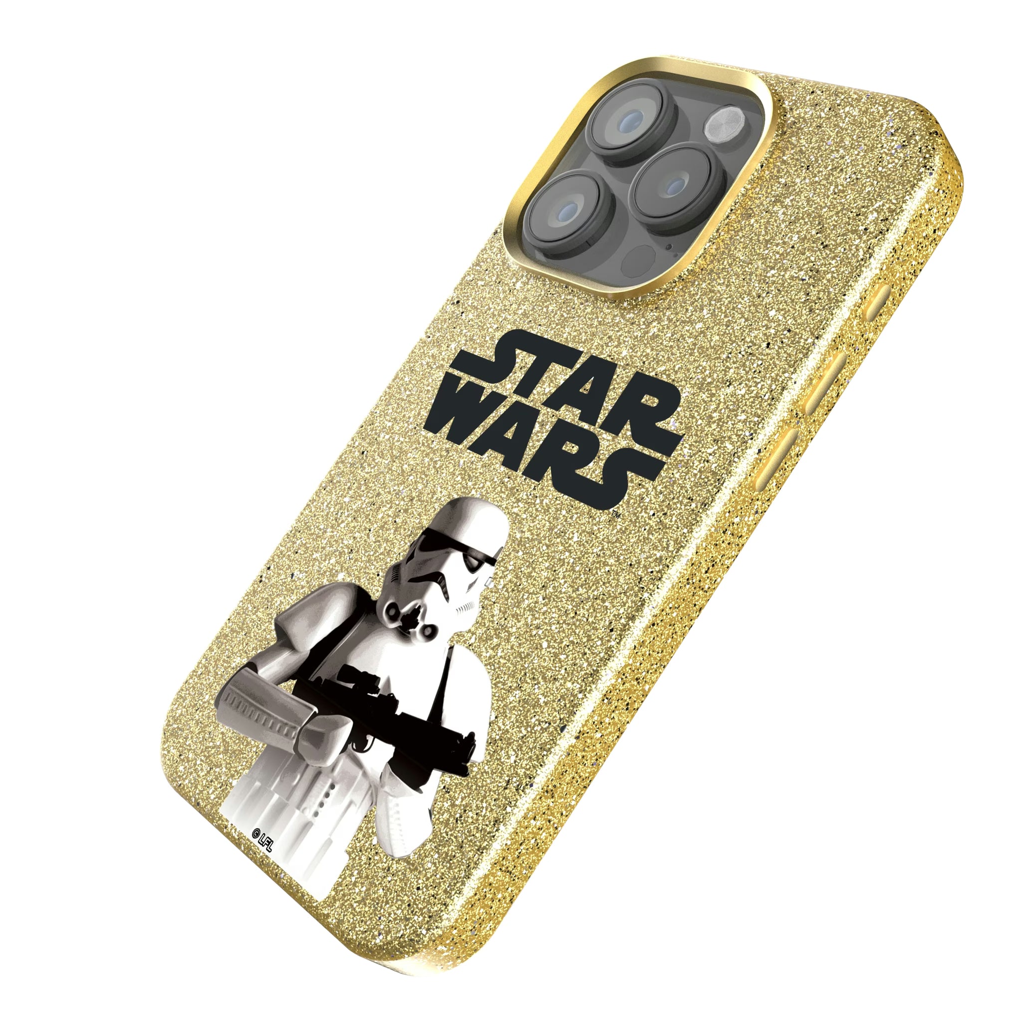 Star Wars Stormtrooper Color Block iPhone Bling Phone Case for Apple iPhone - Isometric View
