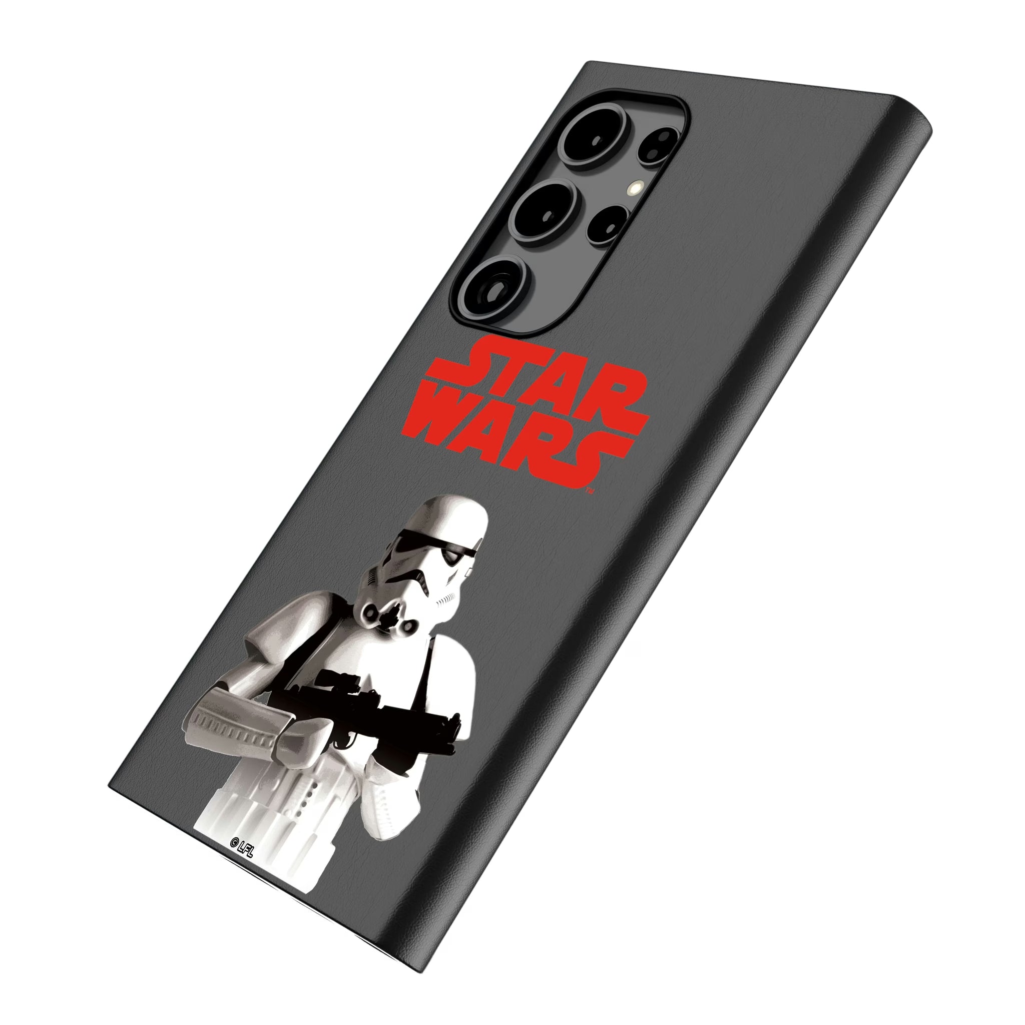 Star Wars Stormtrooper Color Block Galaxy MagSafe Compatible Phone Case for Samsung Galaxy - Isometric View