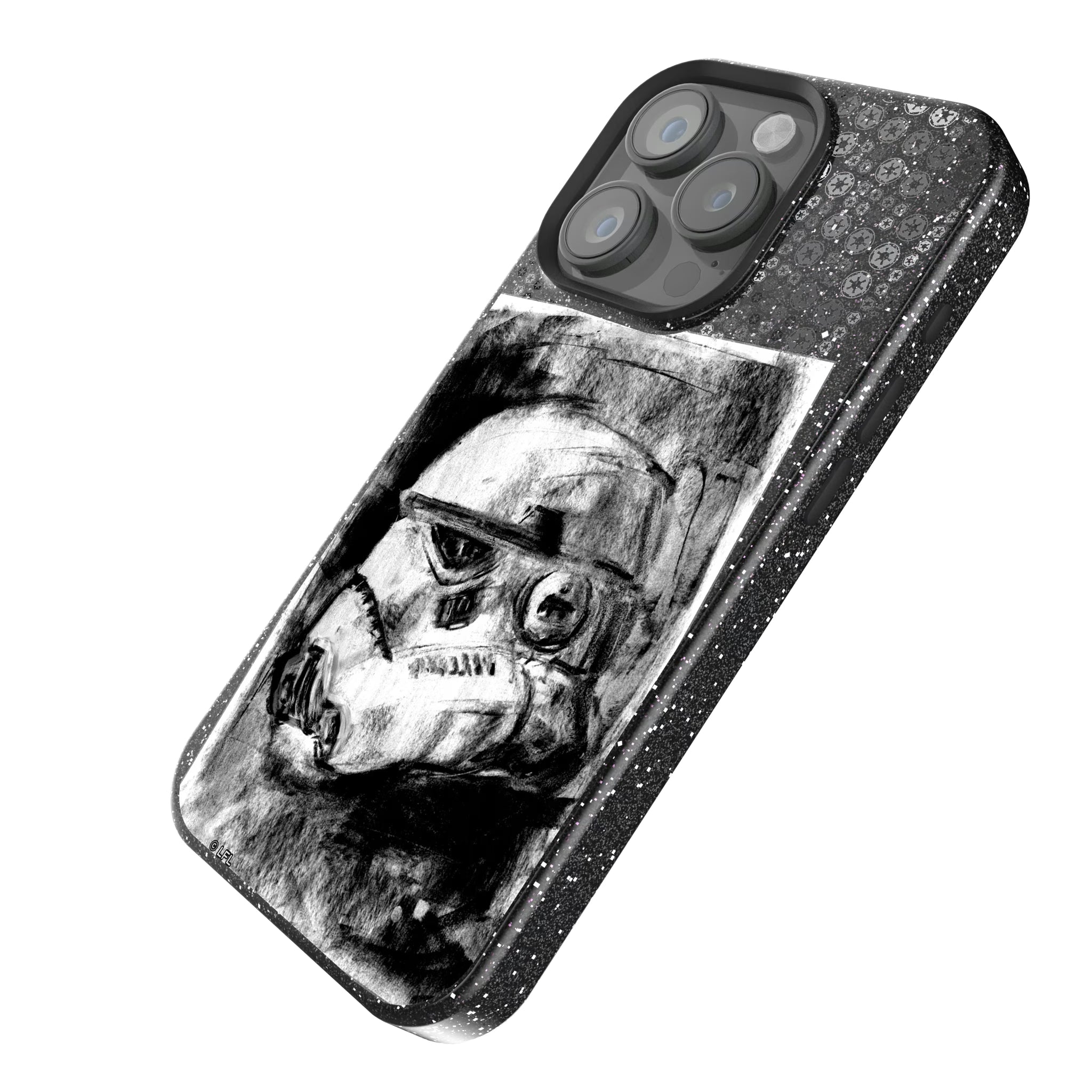Star Wars Stormtrooper Portrait iPhone Bling Phone Case for Apple iPhone - Isometric View