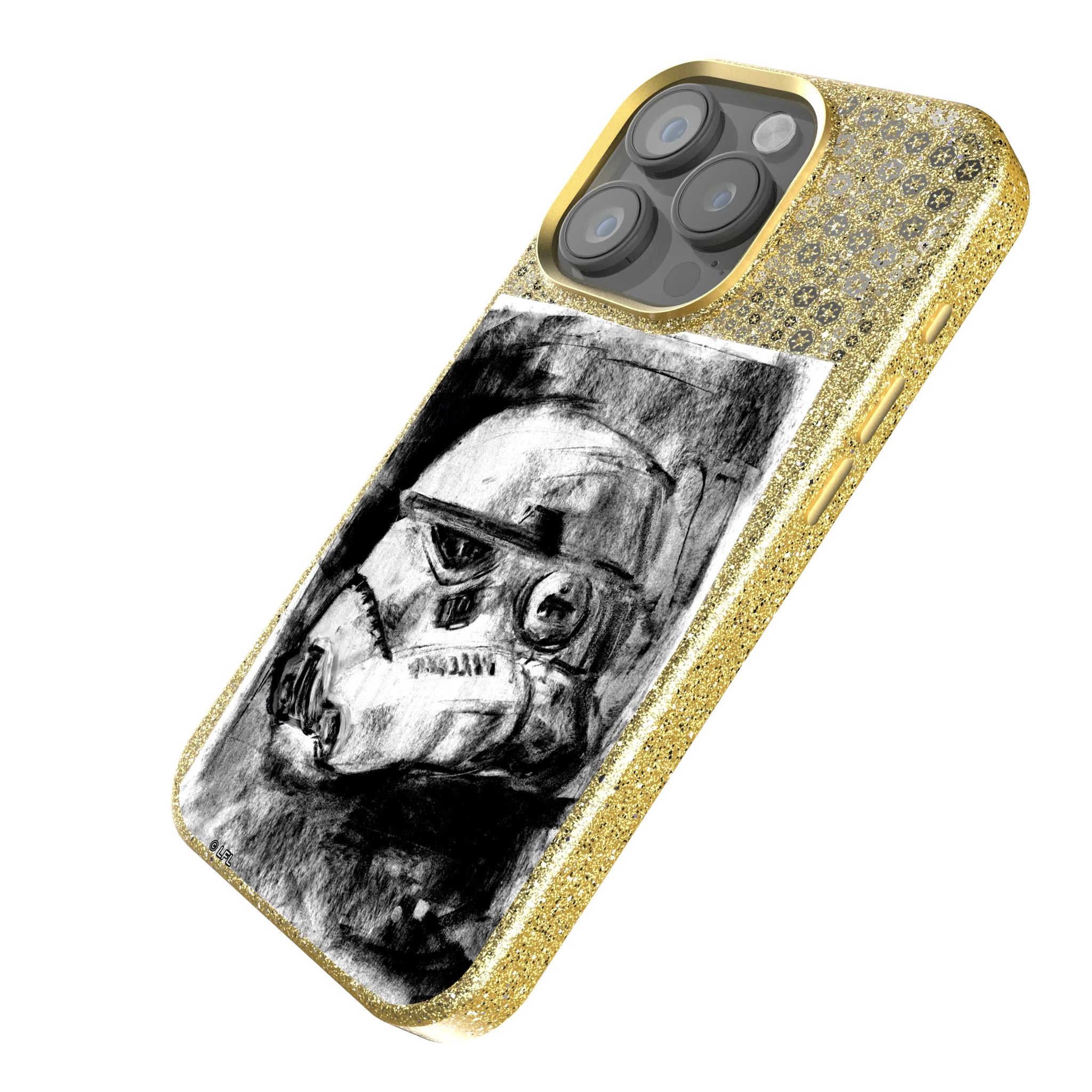 Star Wars Stormtrooper Portrait iPhone Bling Phone Case for Apple iPhone - Isometric View