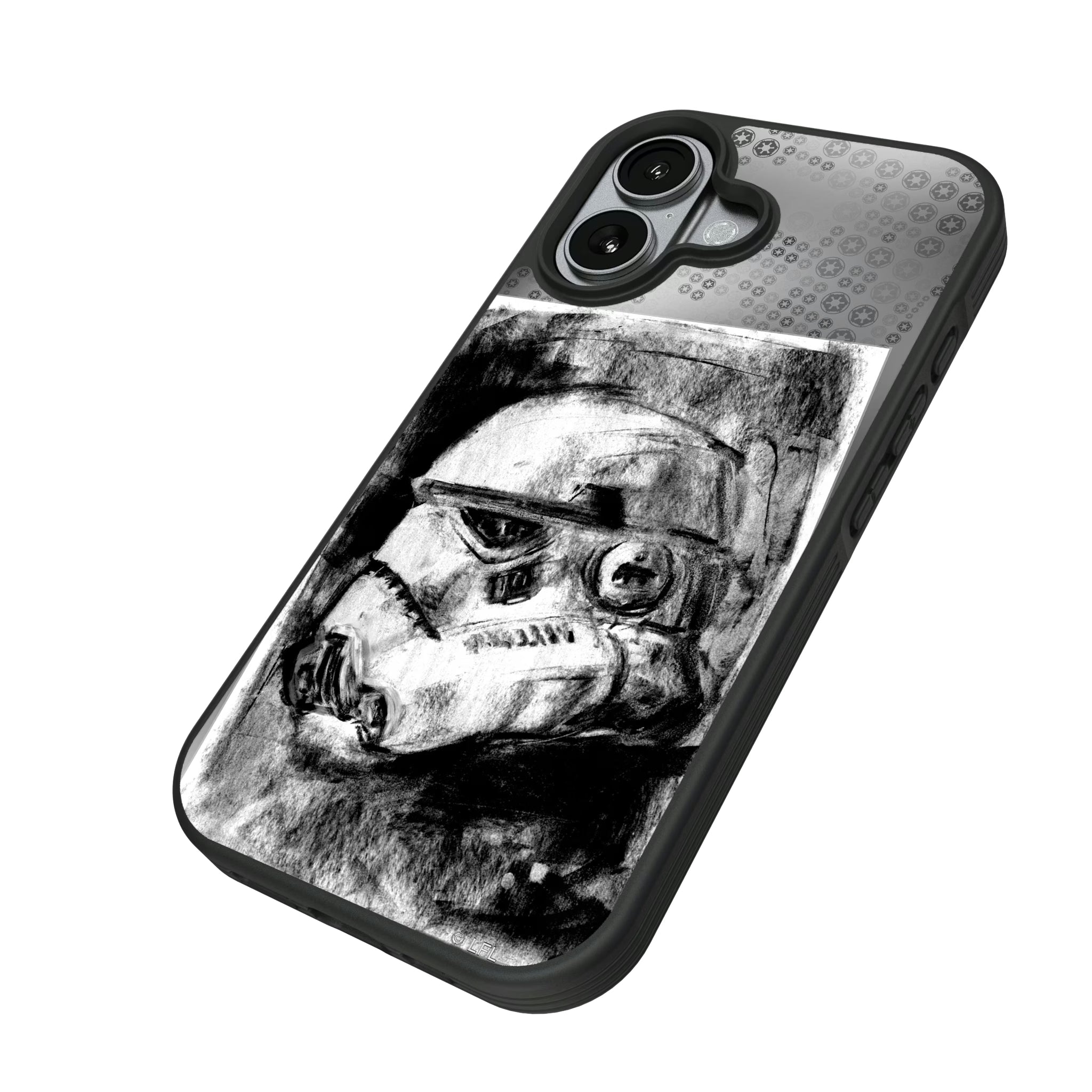 Star Wars Stormtrooper Portrait iPhone Bump Phone Case for Apple iPhone - Isometric View#Device_iPhone 17