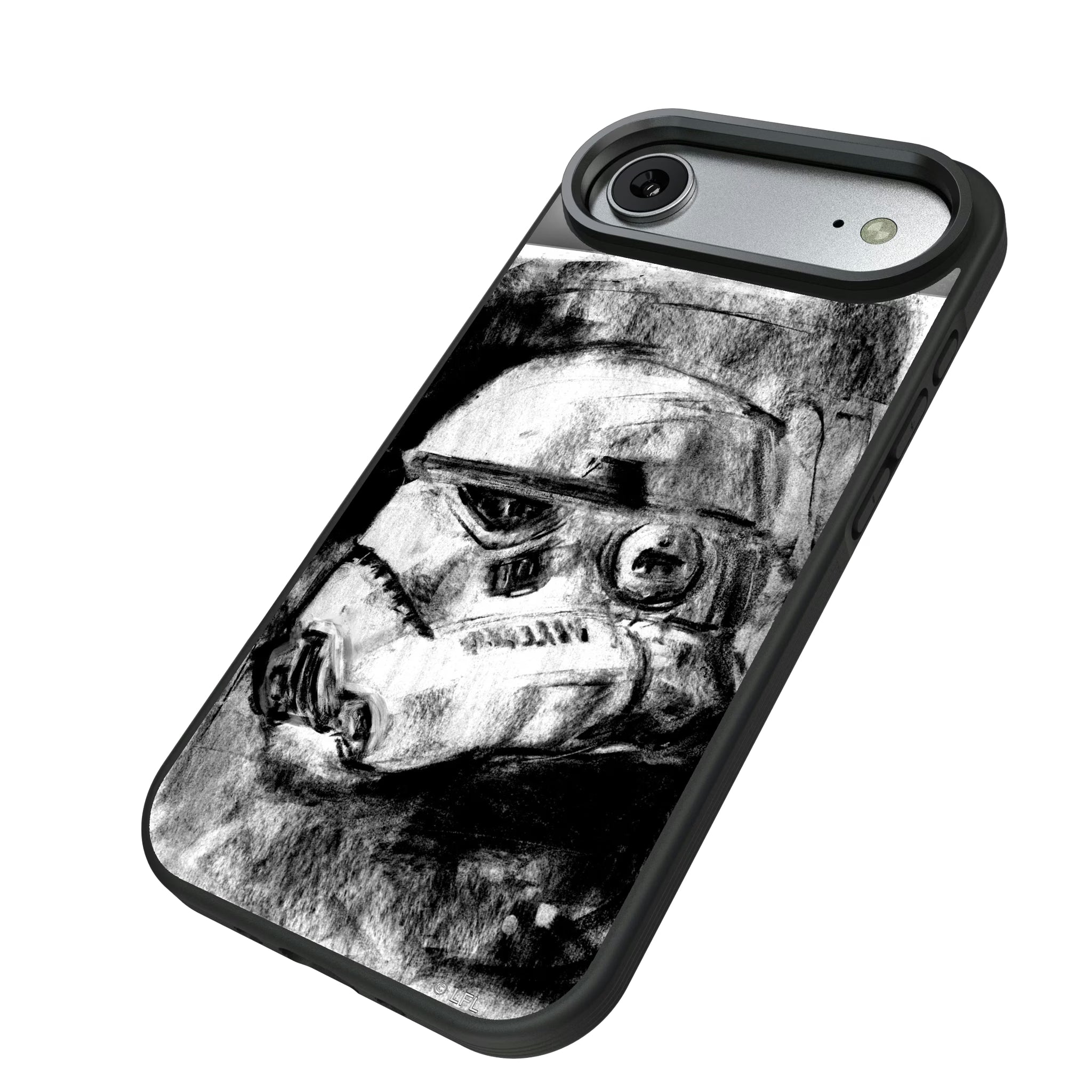 Star Wars Stormtrooper Portrait iPhone Bump Phone Case for Apple iPhone - Isometric View#Device_iPhone Air