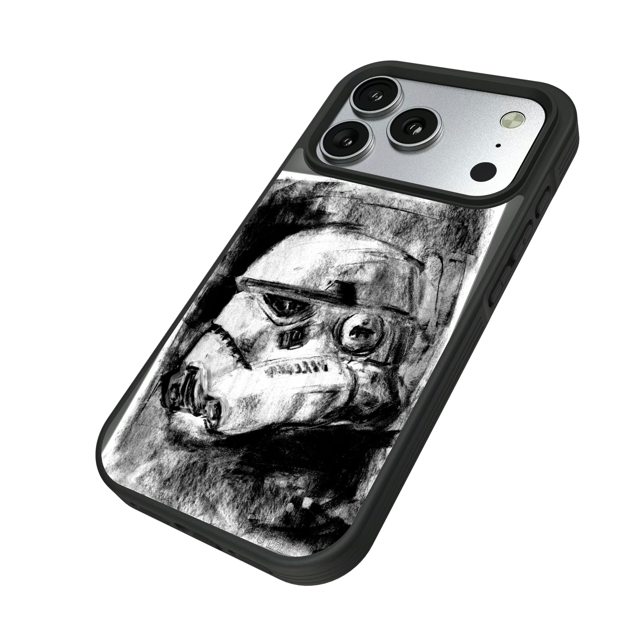 Star Wars Stormtrooper Portrait iPhone Bump Phone Case for Apple iPhone - Isometric View#Device_iPhone 17 Pro