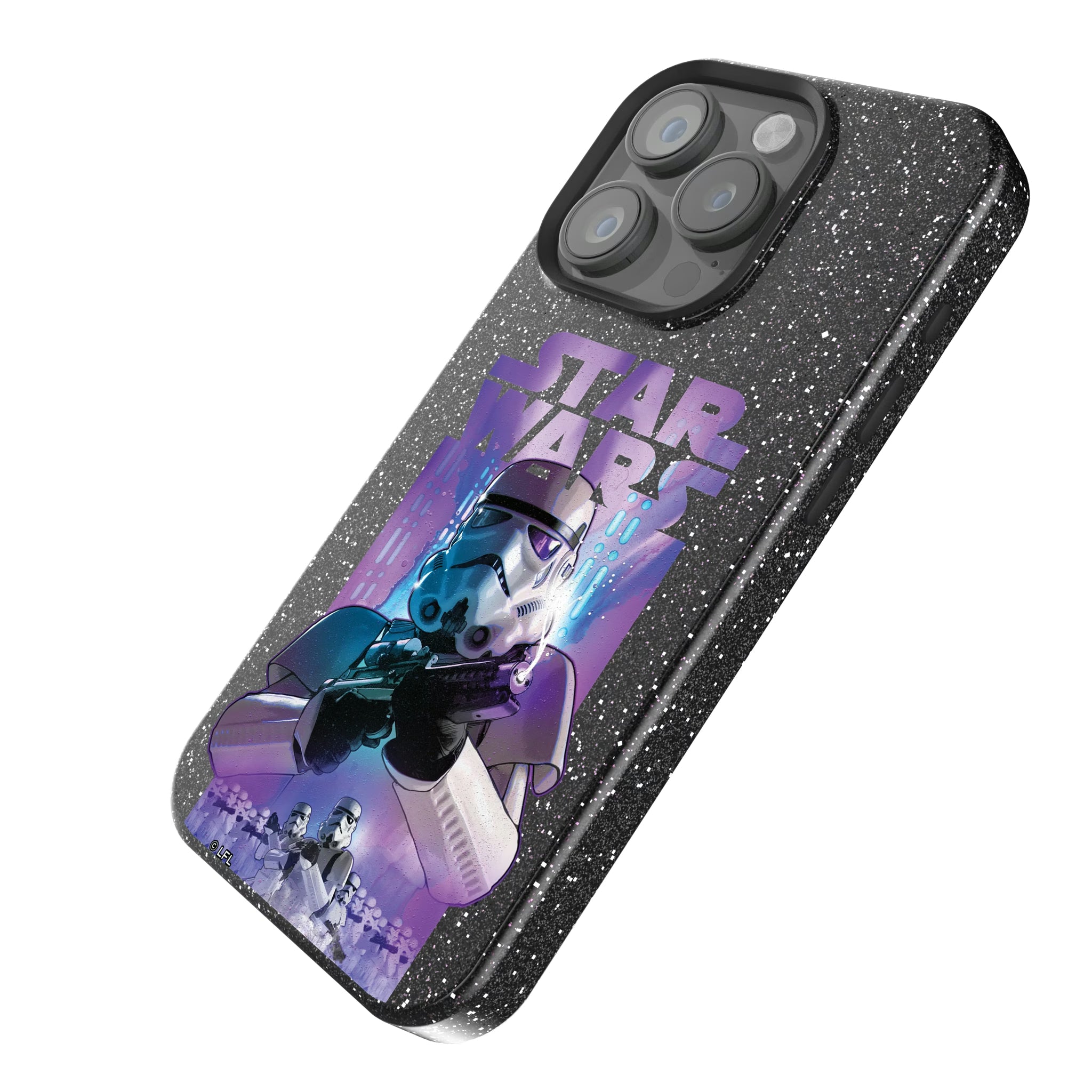 Star Wars Stormtrooper Portrait Collage iPhone Bling Phone Case for Apple iPhone - Isometric View