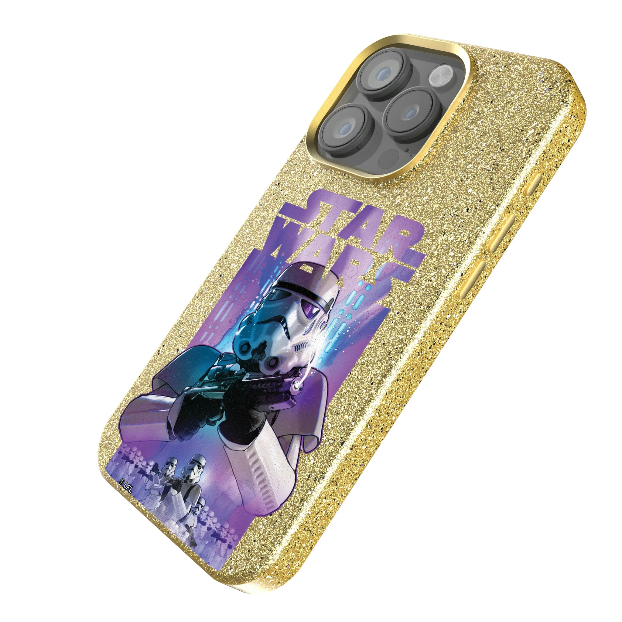 Star Wars Stormtrooper Portrait Collage iPhone Bling Phone Case for Apple iPhone - Isometric View