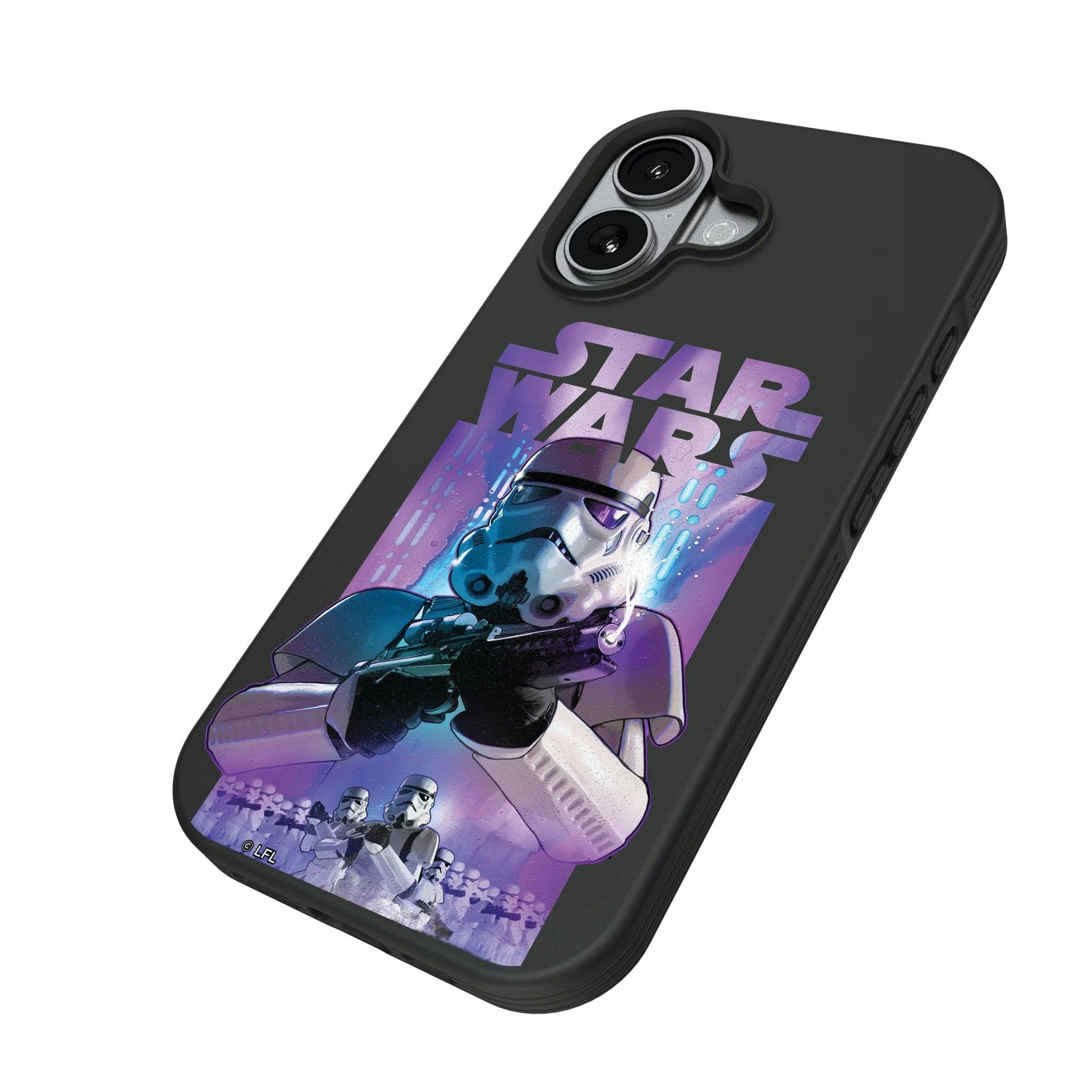 Star Wars Stormtrooper Portrait Collage iPhone Bump Phone Case for Apple iPhone - Isometric View#Device_iPhone 17