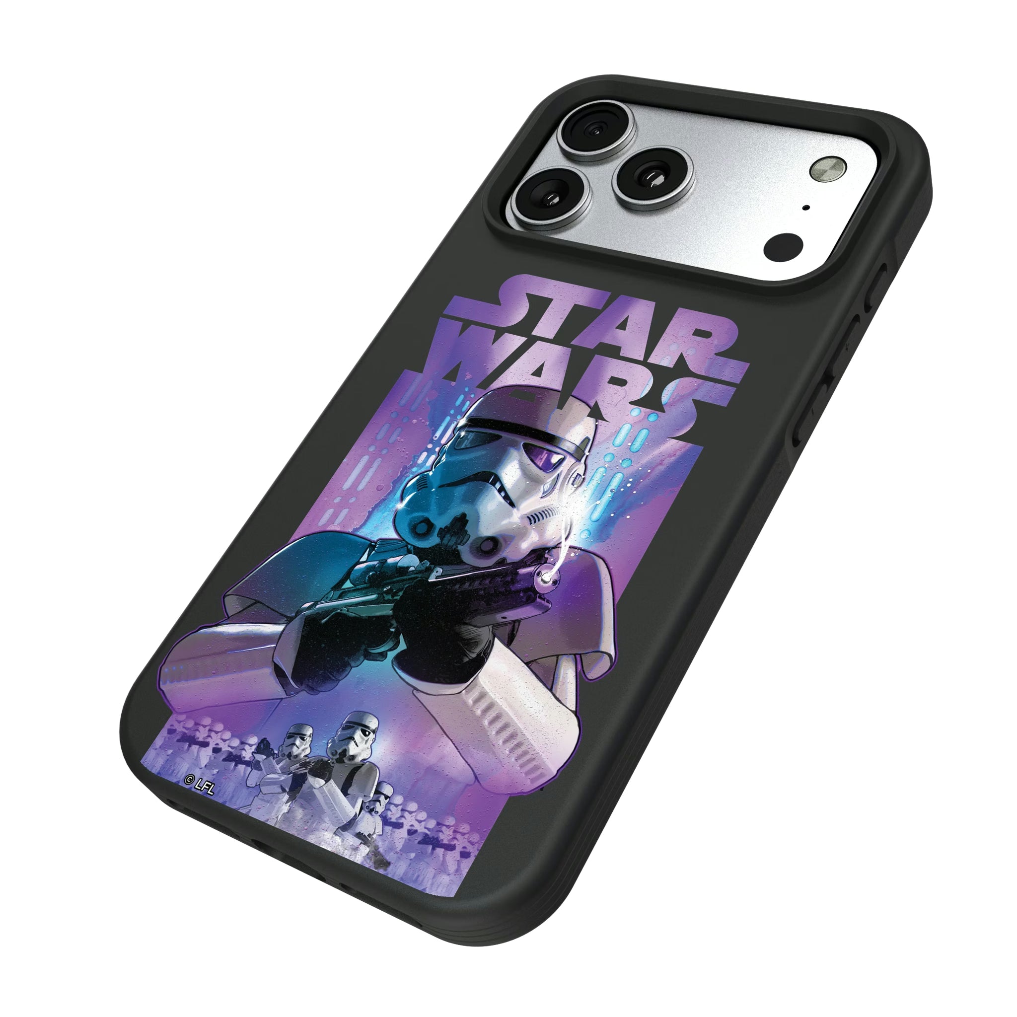 Star Wars Stormtrooper Portrait Collage iPhone Bump Phone Case for Apple iPhone - Isometric View#Device_iPhone 17 Pro Max