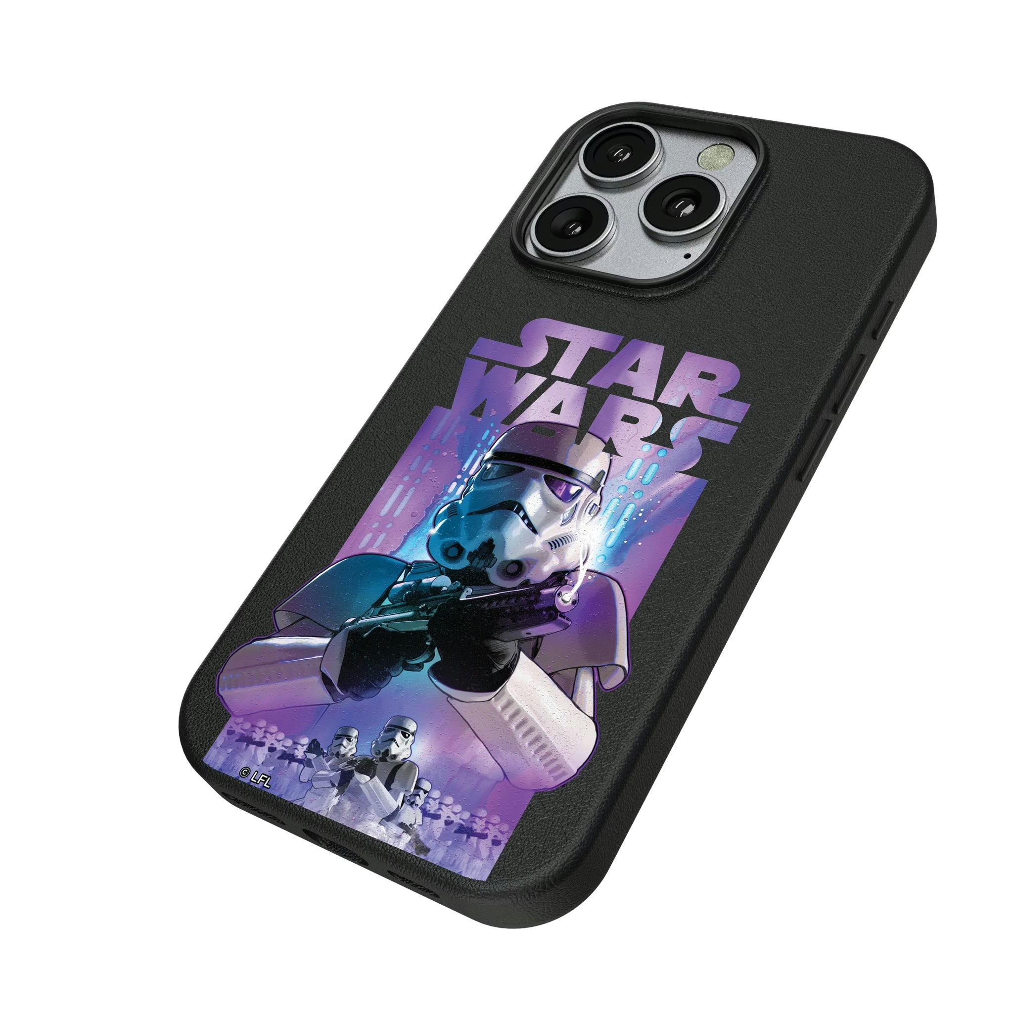 Star Wars Stormtrooper Portrait Collage iPhone MagSafe Compatible Phone Case for Apple iPhone - Isometric View